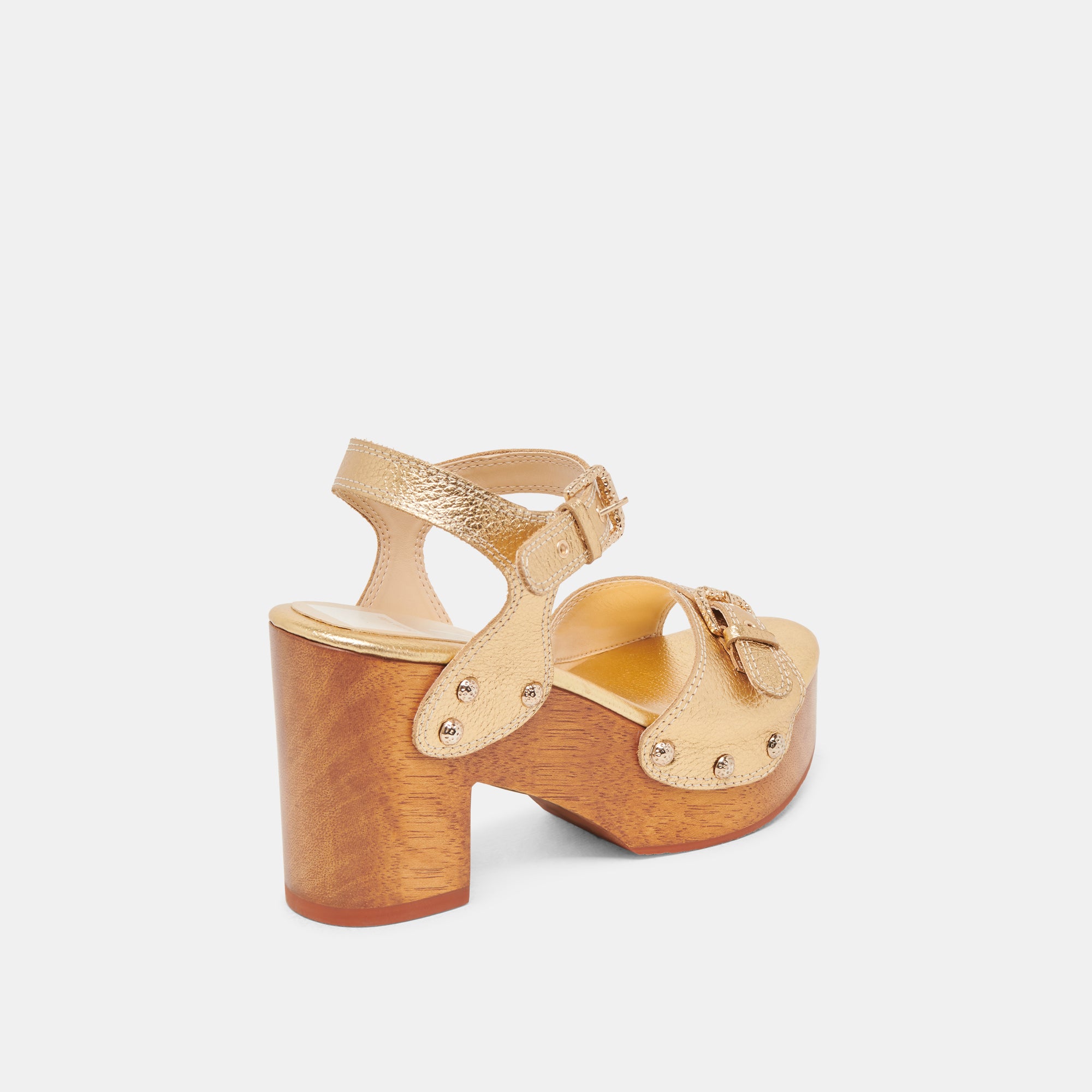 YANDY Women's Gold Leather High Heels - Elegant Party Shoes for Weddings, Prom & Evening Events