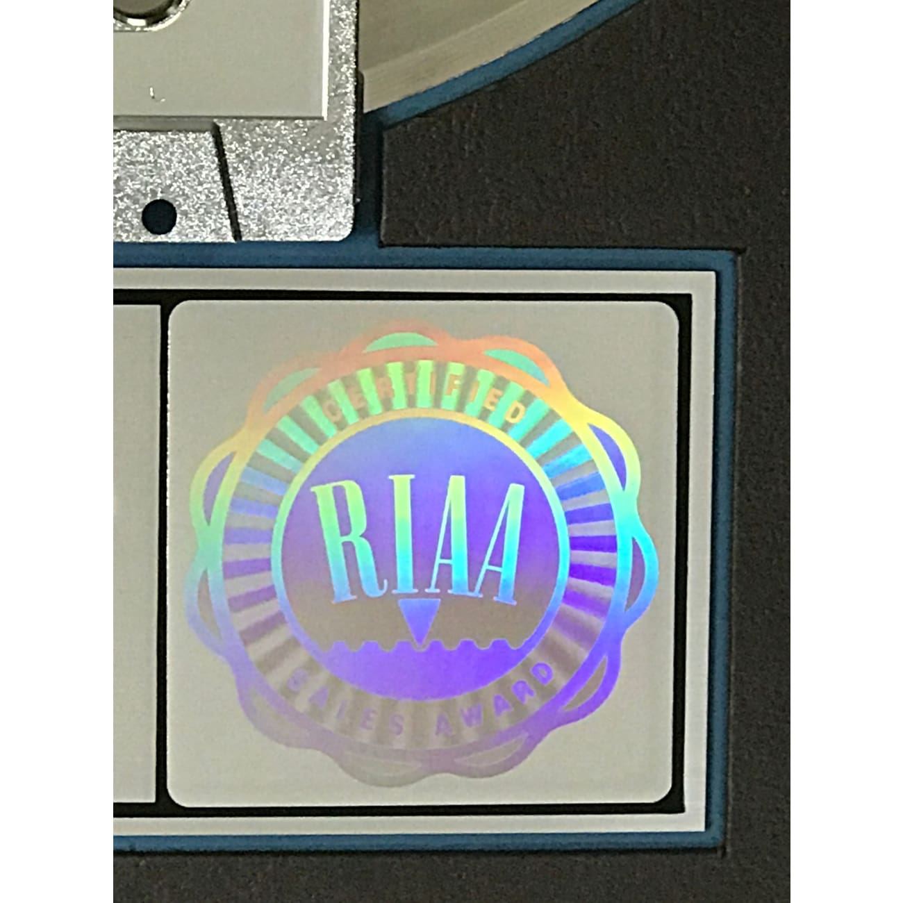 Def Leppard Hysteria 9x Platinum LP Vinyl Record - RIAA Certified Award - Perfect for Music Collectors & Classic Rock Fans
