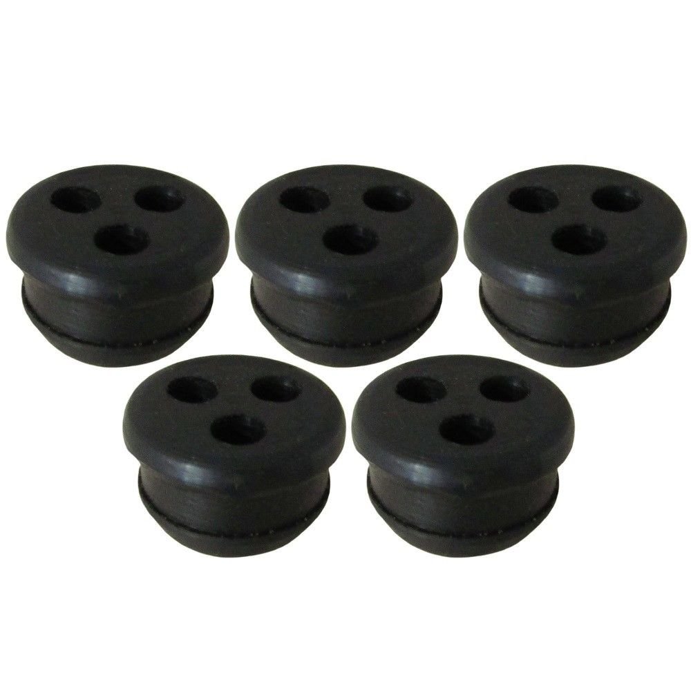 Echo PB Series Blower GT SRM Trimmer Brushcutter Fuel Tank Tube 3-Hole Grommet Replacement (5 Pack) - Compatible with Echo PB-250, PB-252, SRM-225, SRM-230 - Perfect for Outdoor Power Equipment Maintenance & Repair