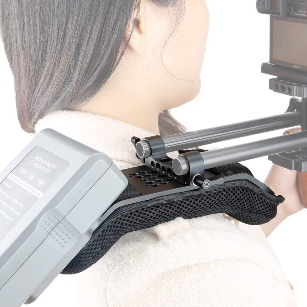 NICEYRIG 15mm DSLR Mirrorless Camera Chest Mount Rig Support System - Steady Filmmaking for Vlogging, Action Sports & Cinematic Shots