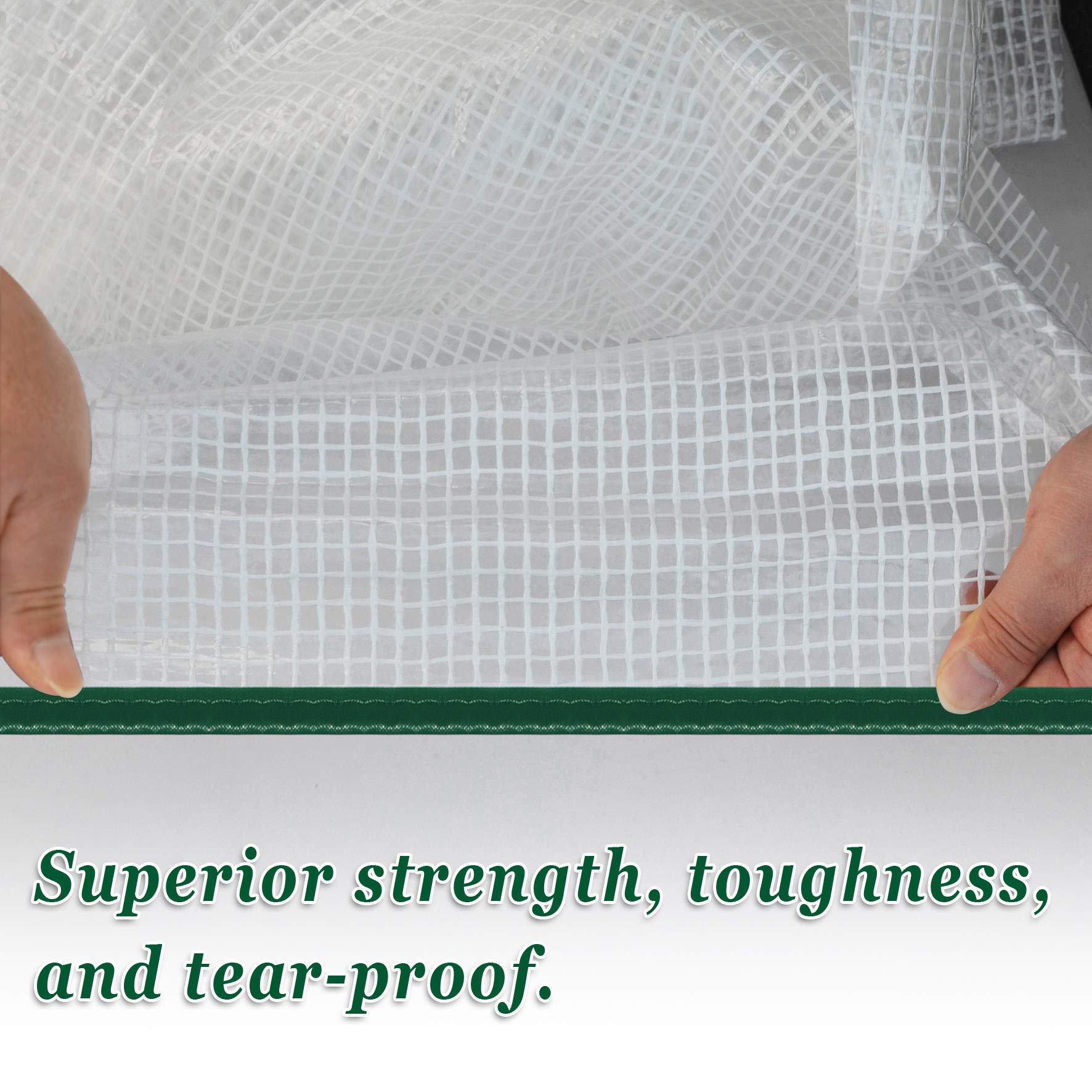 UV-Resistant PE Mesh Greenhouse Cover - 3'x3'x3' Replacement Plant Shelter for Outdoor Gardening, Gardening Supplies for Vegetables, Flowers & Seedlings - Perfect for Backyard, Patio & Balcony Gardens