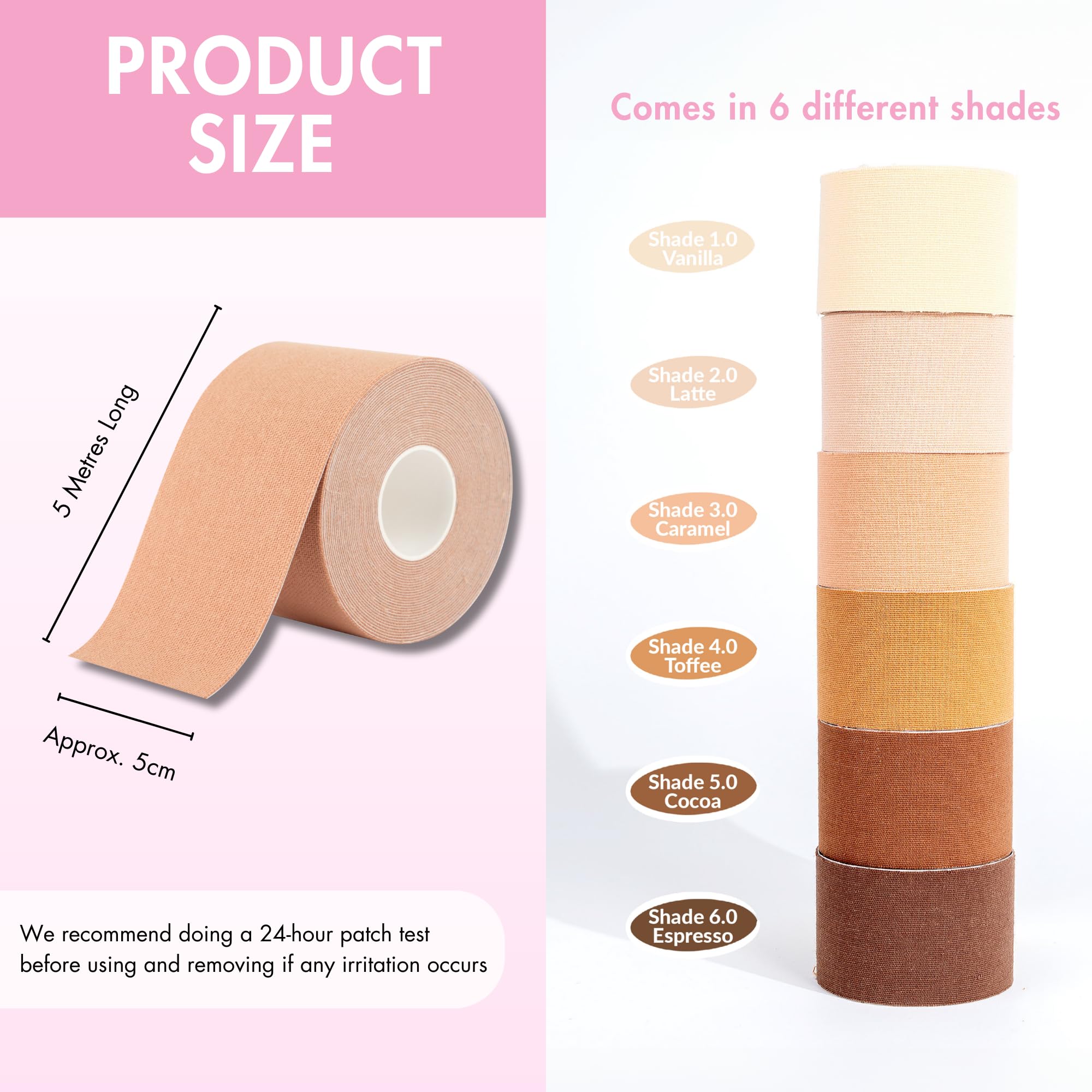 Brushworks Body Tape - Double-Sided Adhesive Tape for Skin, Wardrobe Fixing & Fashion - Perfect for Dresses, Shapewear & Costumes