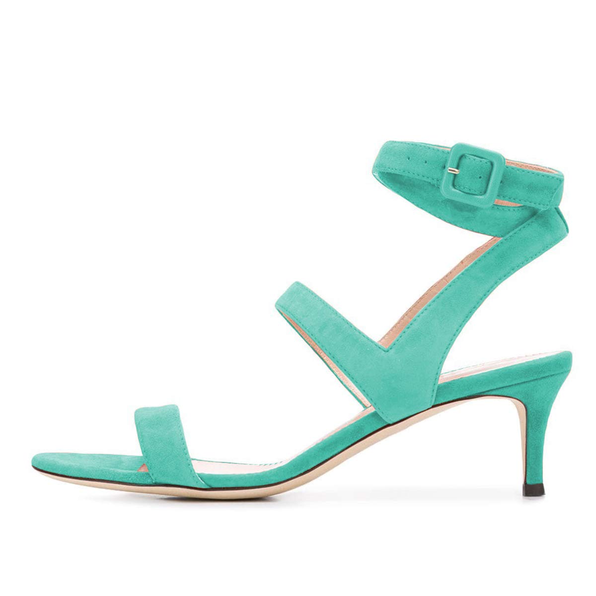 YDN Women's Comfortable Low Heel Open Toe Sandals with Ankle Strap - Slingback Pumps for Casual, Party, Prom & Work - US Size 4-15 | Perfect for Summer Outfits, Office Wear & Special Occasions