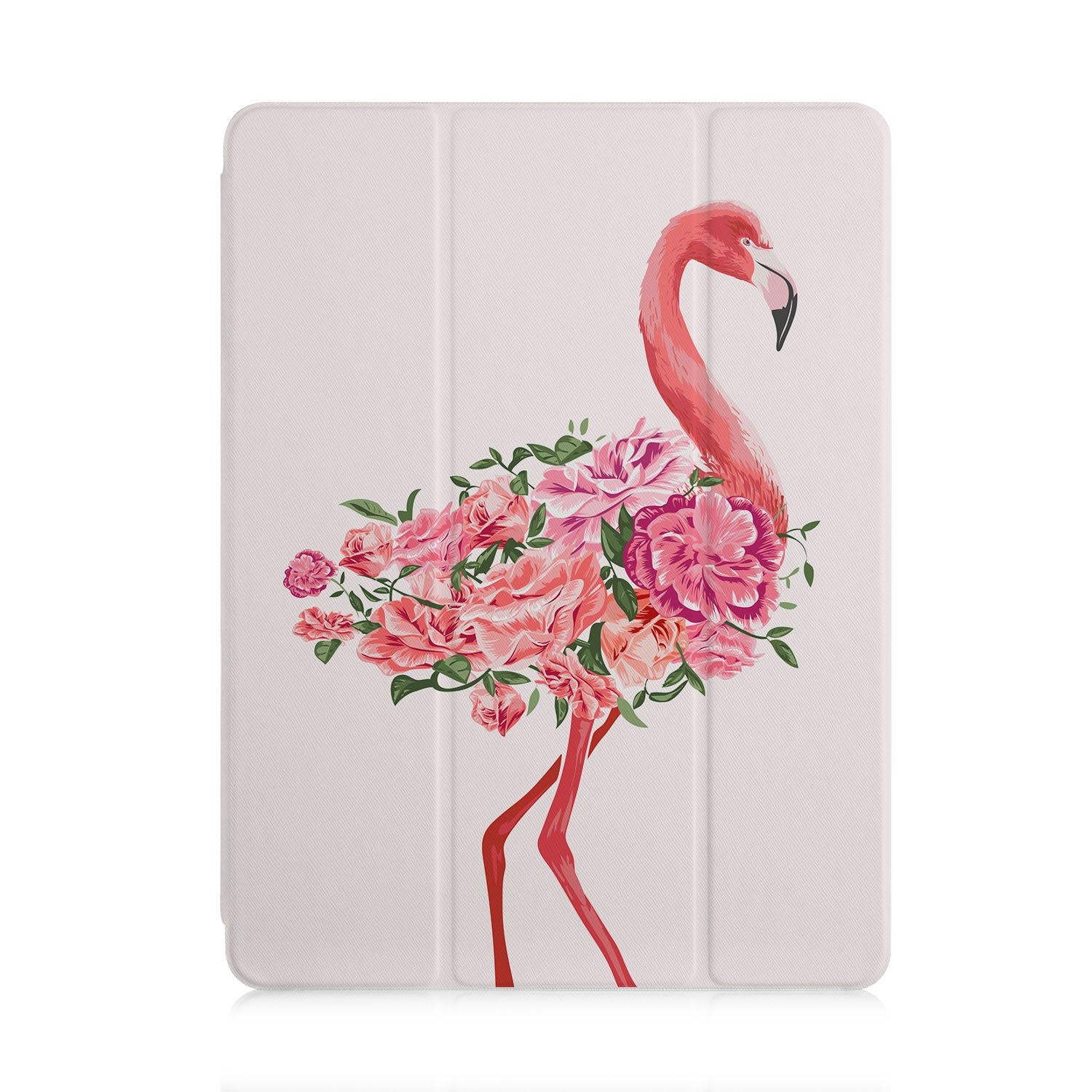 Premium iPad Trifold Case with Flamingo Design - Slim Protective Cover for iPad 6/7/8/9/10, Auto Sleep/Wake - Perfect for Work, Travel & School