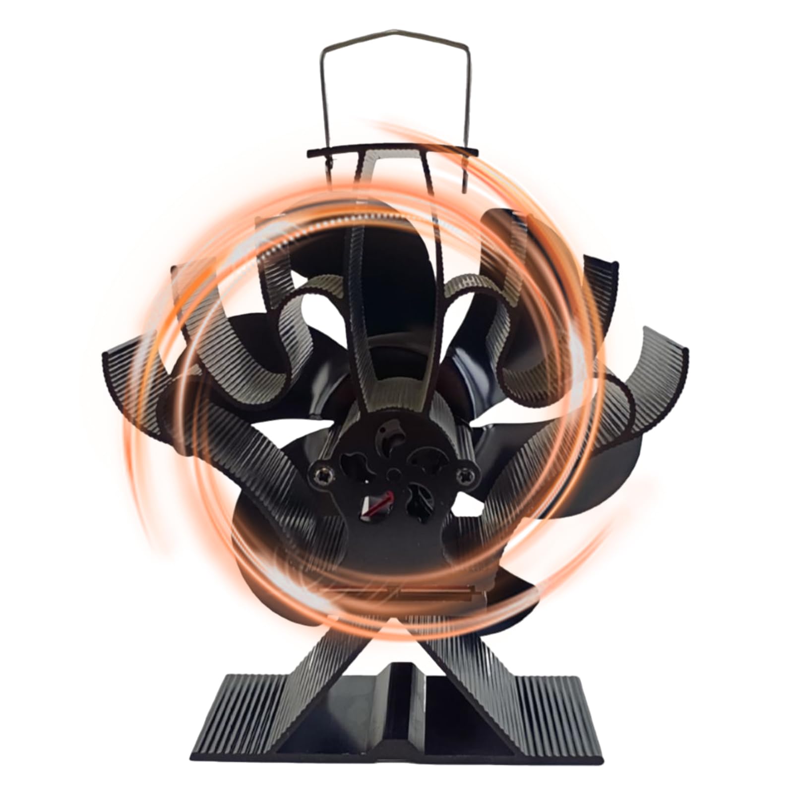 DSOPV Heat Powered Stove Fan - 6-Blade Silent Non-Electric Fireplace Fan for Efficient Heat Distribution | Perfect for Wood Burning Stove, Gas, Pellet, Log & Propane Heaters | Ideal for Cozy Home Heating & Energy Savings