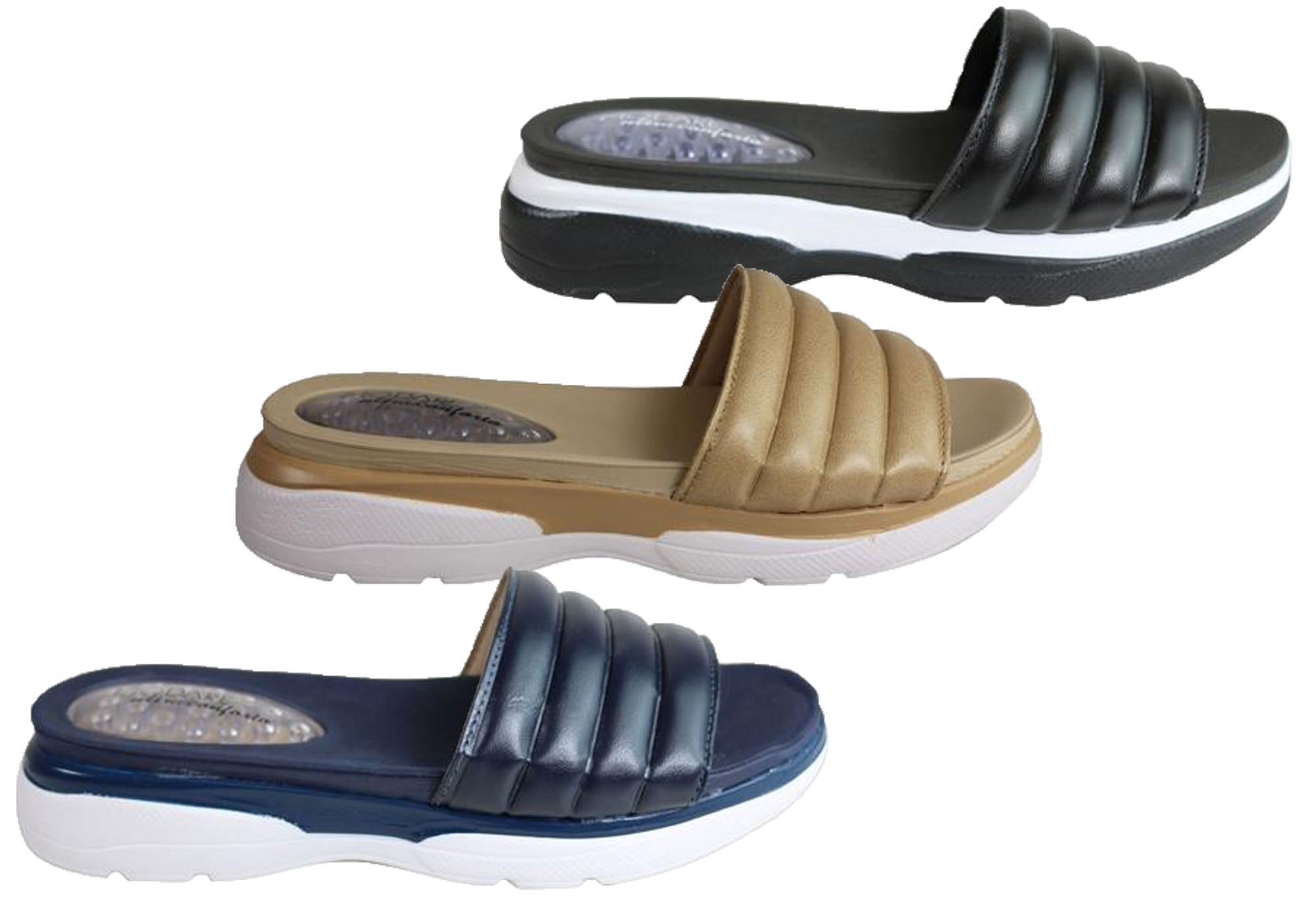 Modare Ultra Comfort Mischa Women's Cushioned Sandals - Breathable Arch Support Flip Flops for Women - Made in Brazil - Perfect for Beach, Pool & Summer Vacations