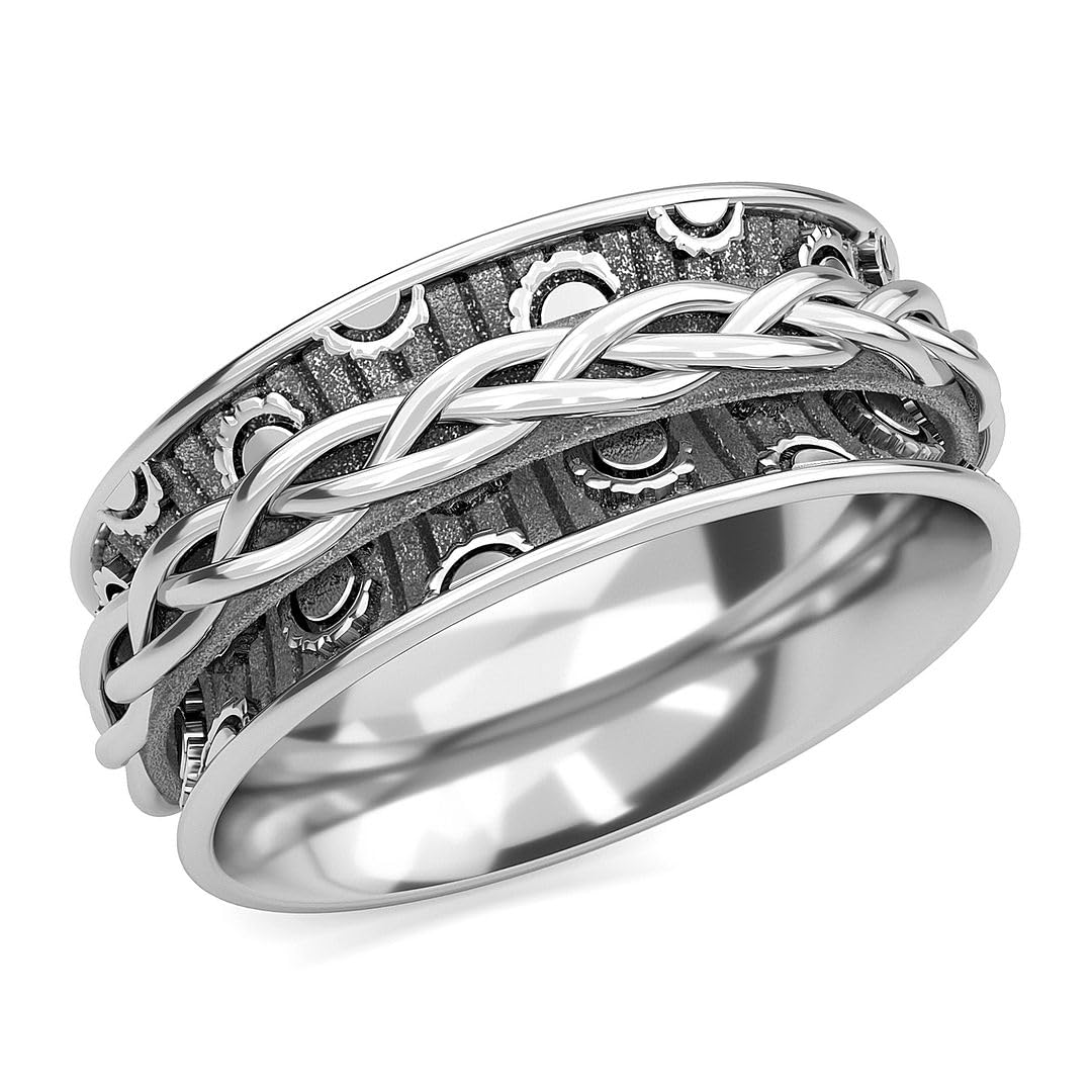 925 Sterling Silver Mom Spinner Ring for Women - Elegant Spinning Jewelry Gift for Mother's Day, Birthday & Anniversary - Perfect for Everyday Wear, Special Occasions & Gift Giving