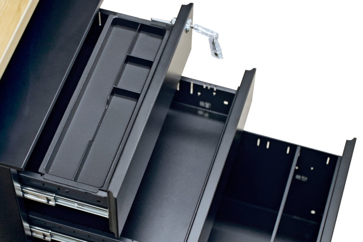 Mobile Pedestal with Filing Drawers - Heavy Duty Metal Office File Cabinet on Wheels - Perfect for Home Office, Classroom, or Workspace Organization