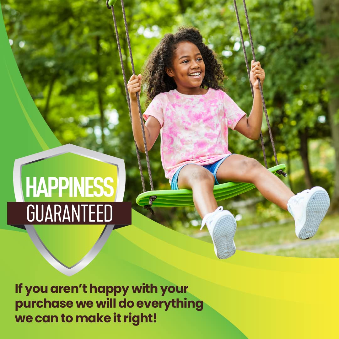 Swurfer Kick Stand Up Tree Swing for Kids - Adjustable Handles, Weatherproof, Easy Installation, 200 lb Capacity (Ages 6+) - Perfect for Backyard Fun, Outdoor Play & Family Bonding