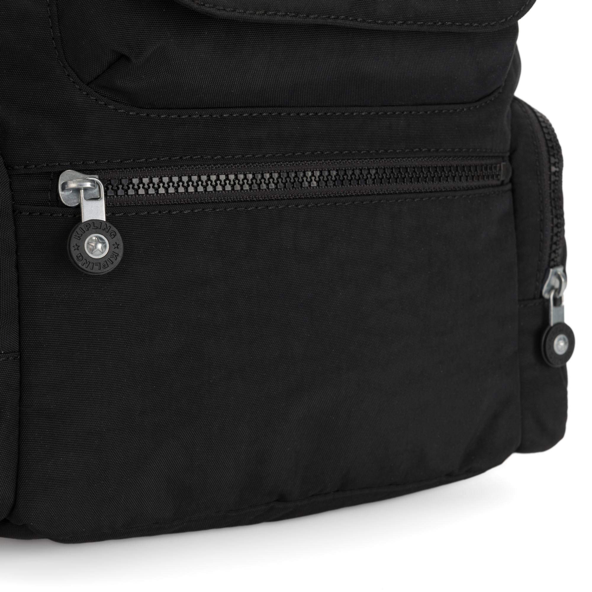 Kipling Matta Small Backpack for Women - Lightweight Travel Daypack (Black Tonal) | Perfect for Work, School & Outdoor Adventures