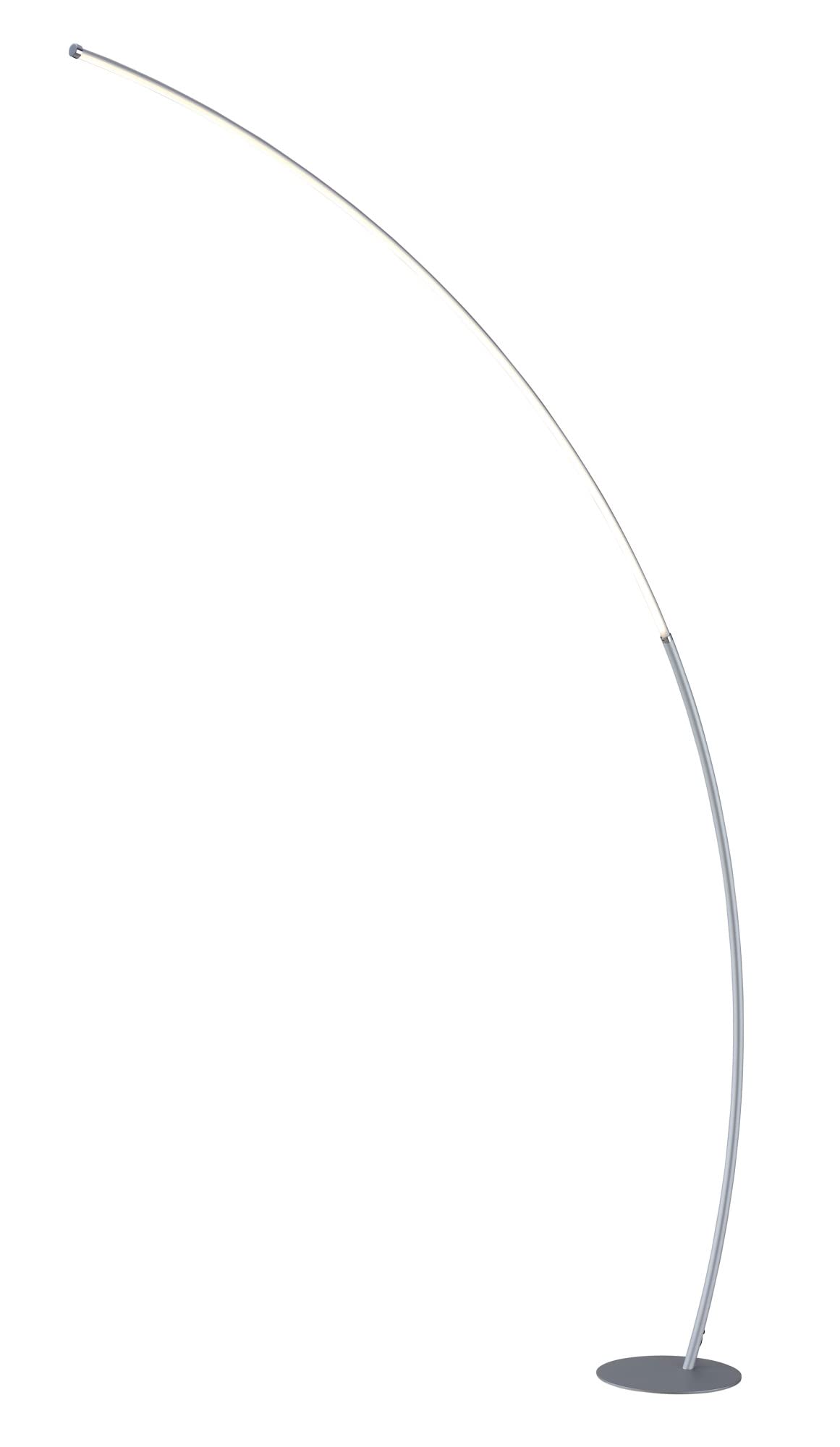 Lite Source LED Arch Lamp - 30W Silver Modern Lighting Fixture for Living Room, Bedroom & Office Decor | LS-83561SILV