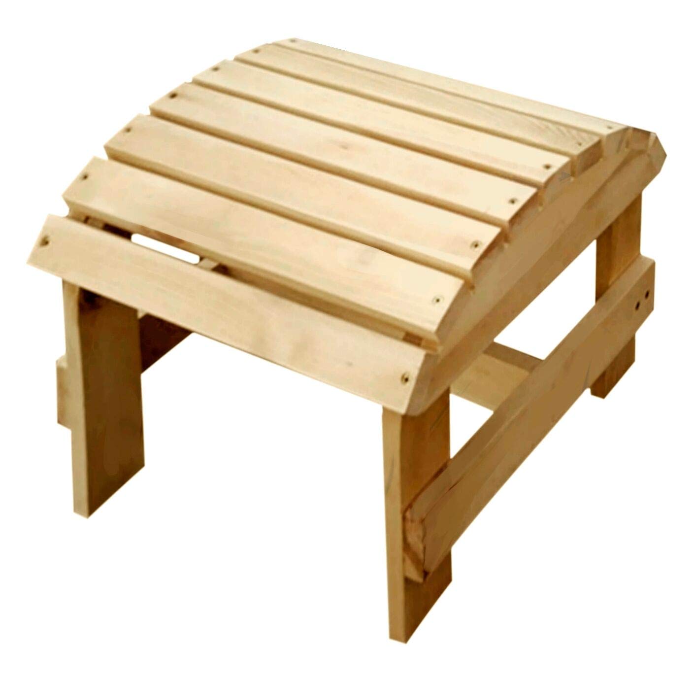 Premium W Home Adirondack Bistro Set - Natural Wood Patio Furniture for Outdoor Dining, Garden, Deck & Backyard Relaxation