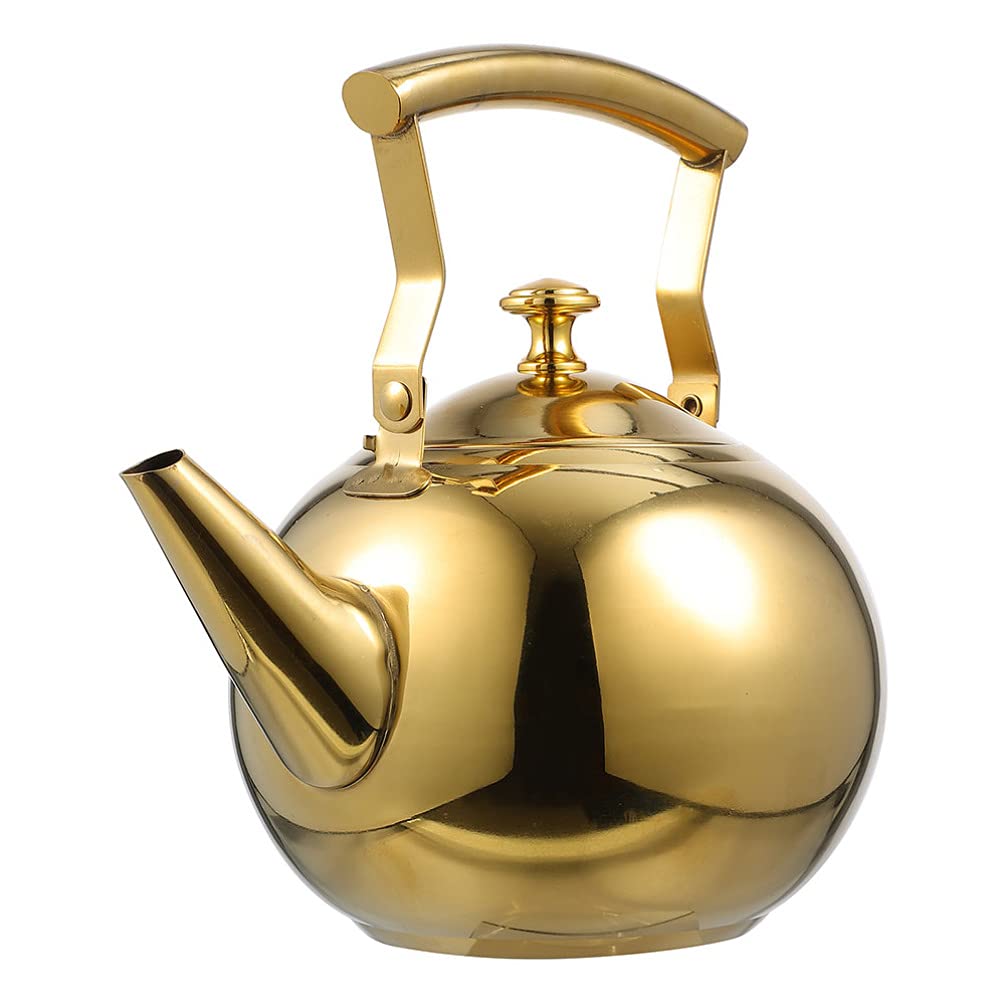 Premium Stainless Steel Tea Kettle with Built-in Strainer - 1.5L Capacity (8.7