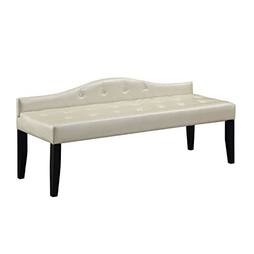 Furniture of America Leatherette Nadia Modern Bench 64