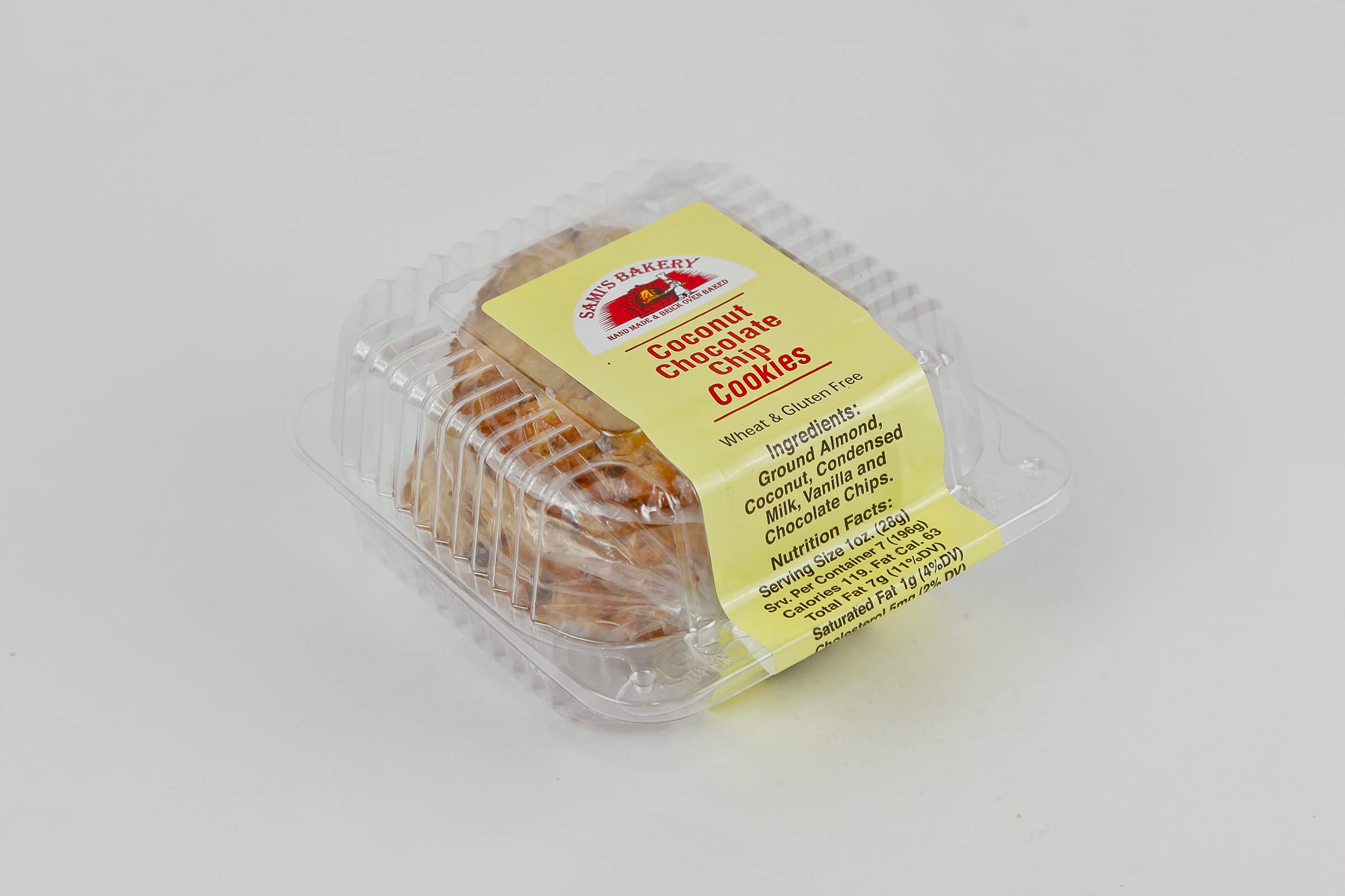 Sami's Bakery Coconut Chocolate Chip Cookies - Wheat & Gluten Free, Vegan & Dairy-Free Snacks - Perfect for Healthy Desserts, Gifts & On-the-Go Treats