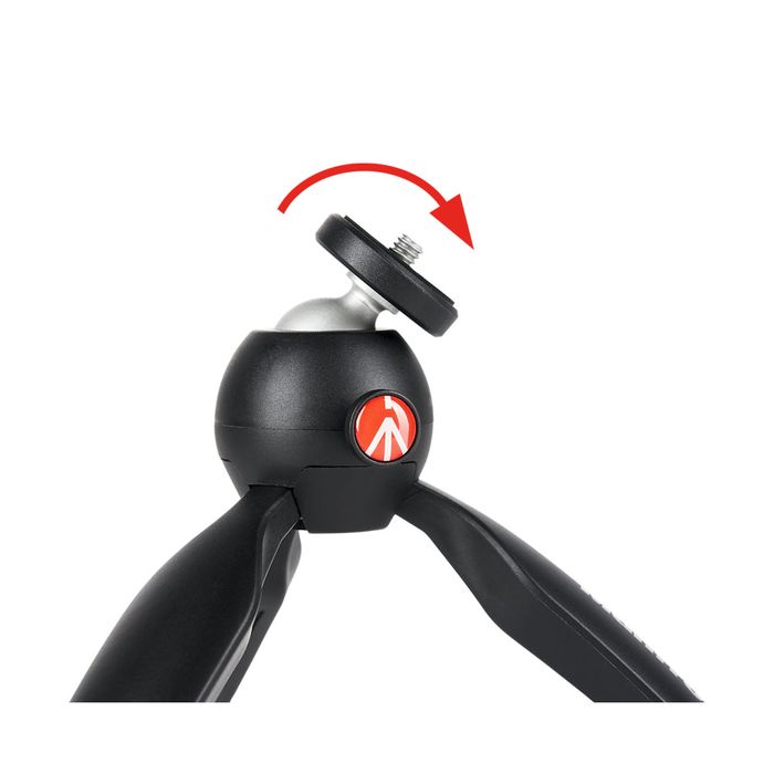 Manfrotto Pixi Mini Tripod Mii Black - Compact Portable Tripod for Smartphones & Cameras - Perfect for Travel, Vlogging & Photography