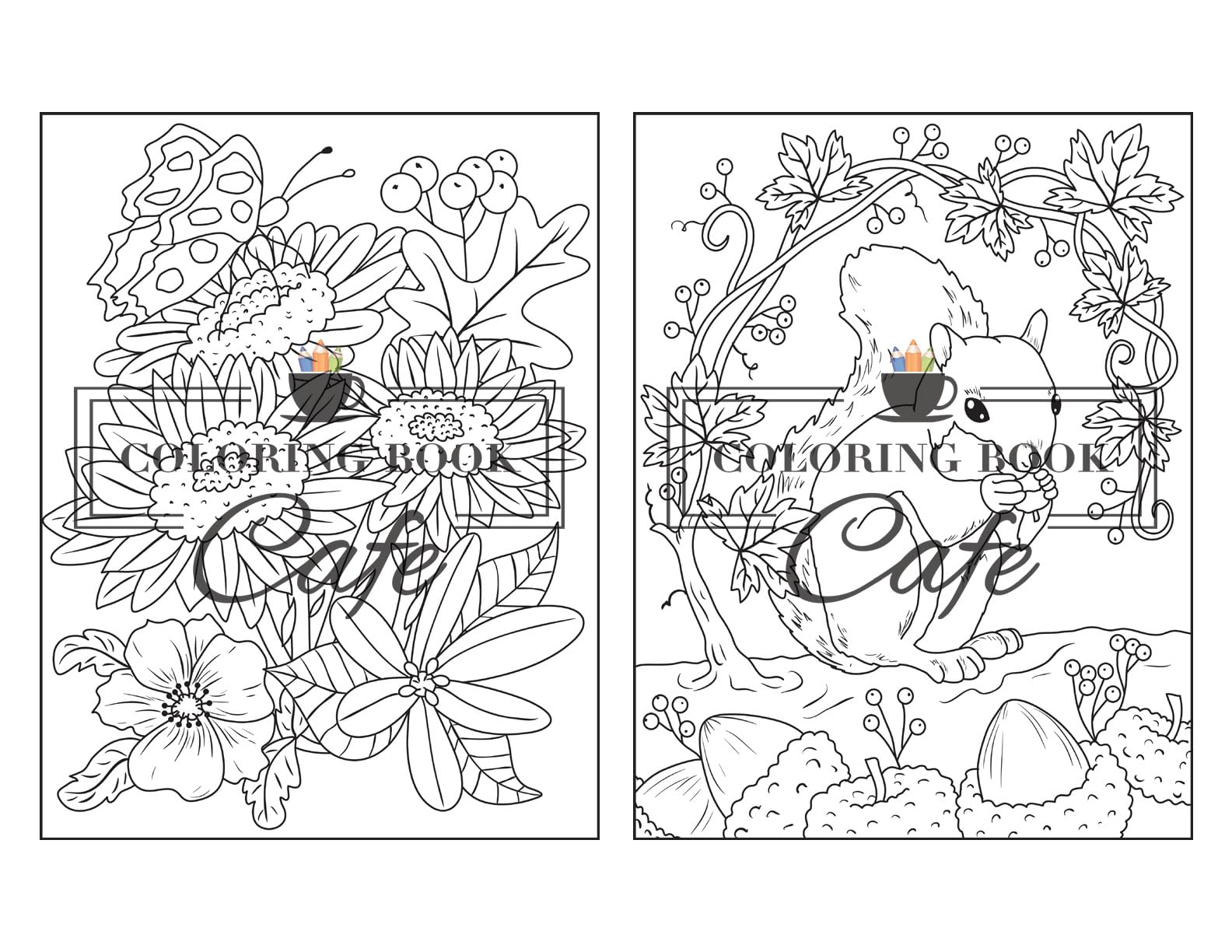 Easy Autumn: Adult Coloring Book with 50 Fun & Relaxing Fall Designs | Stress Relief & Mindfulness Activity for Adults | Perfect for Thanksgiving, Halloween & Seasonal Relaxation