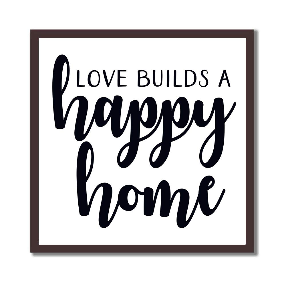 Wood Framed Bible Verse Wall Art - Farmhouse Decor for Spring Home