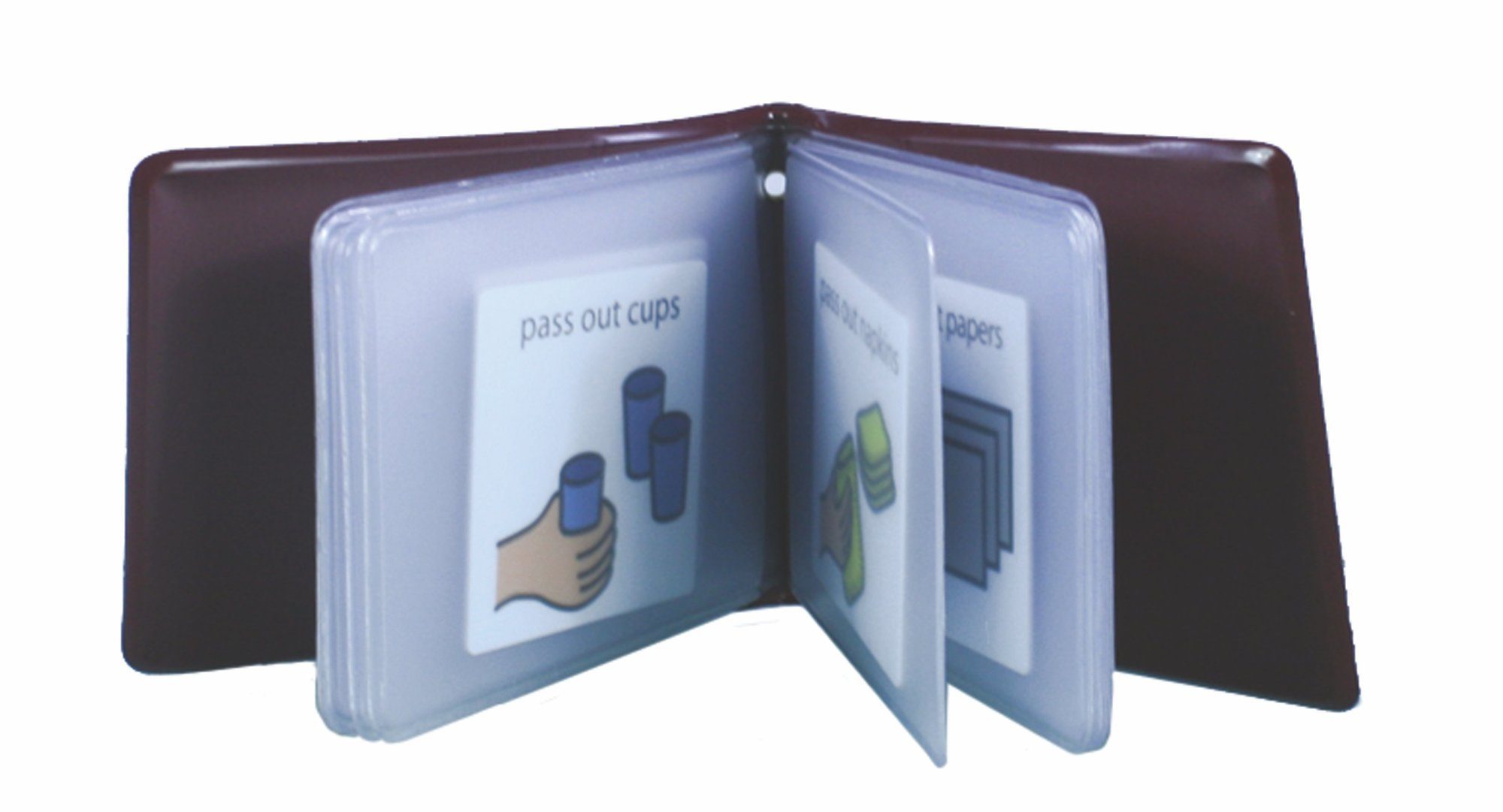 Portable Pocket Communication Book with Metal Grommet - Perfect for Travel, School & Emergency Situations