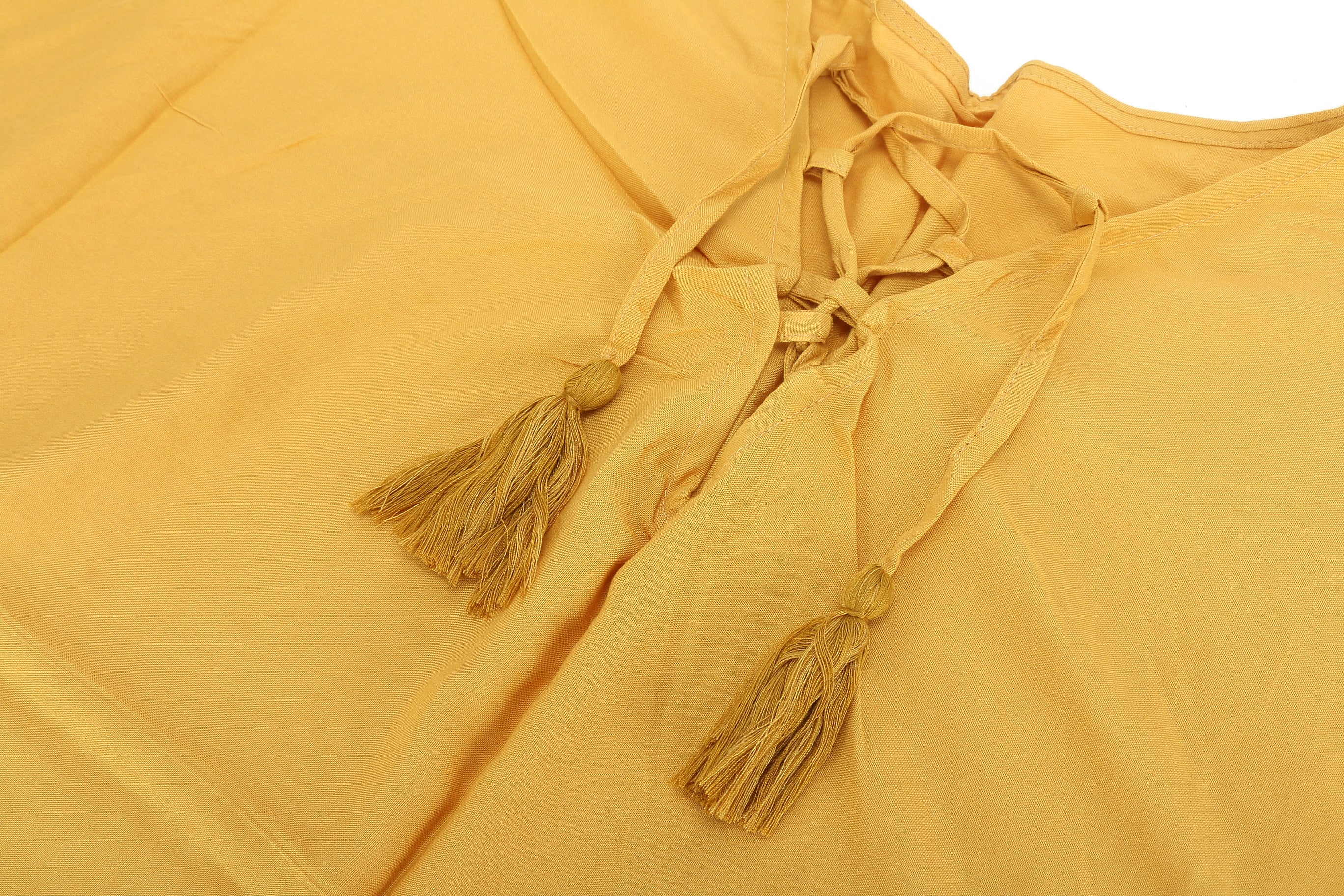 Nikki Solid Yellow Swim Cover Up - Lightweight Beach Dress for Women, Perfect for Poolside, Vacation & Summer Outfits