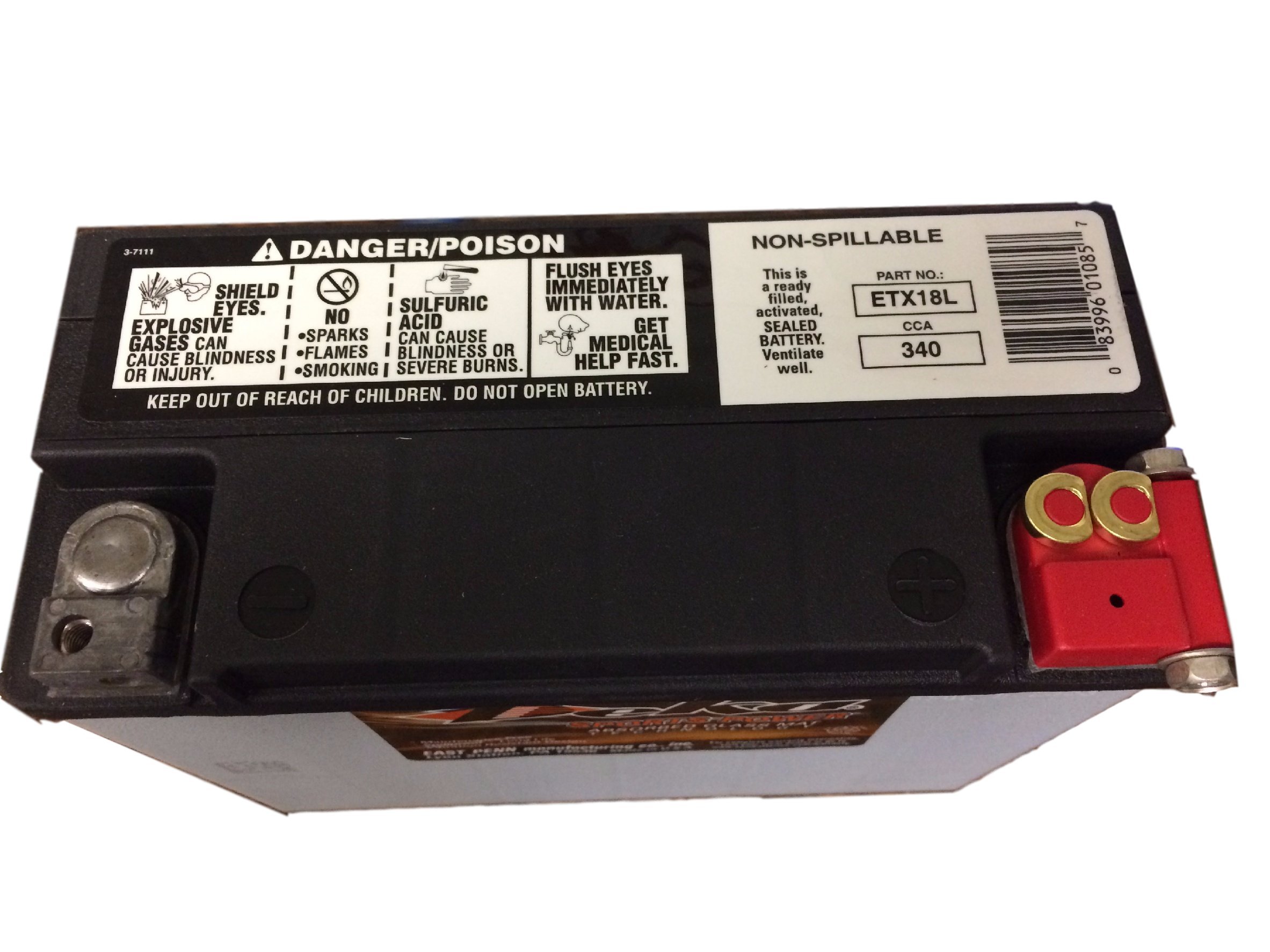 Deka Sports Power ETX18L 12V 18Ah AGM Battery - High Performance for Golf Carts, Scooters, and Power Sports - Perfect for Outdoor Adventures and Off-Grid Power Needs