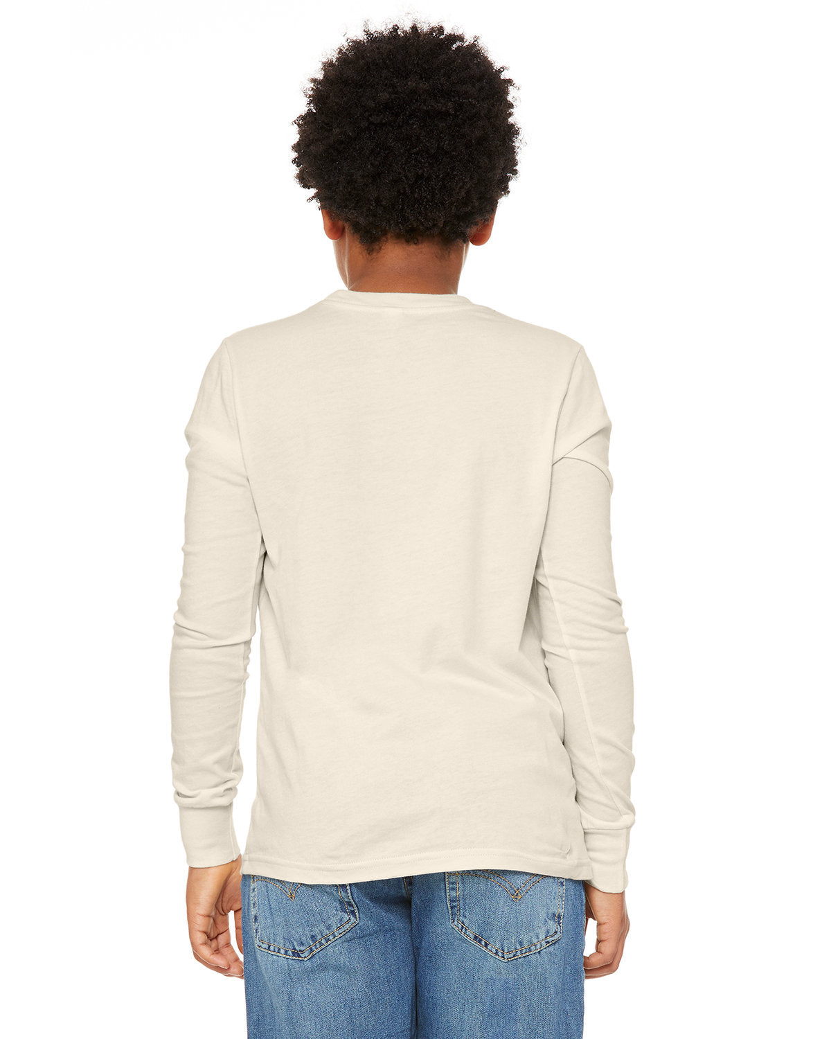Bella + Canvas 3501Y Youth Long Sleeve T-Shirt - Soft Cotton Jersey Tee for Kids & Teens - Perfect for School, Sports & Everyday Wear