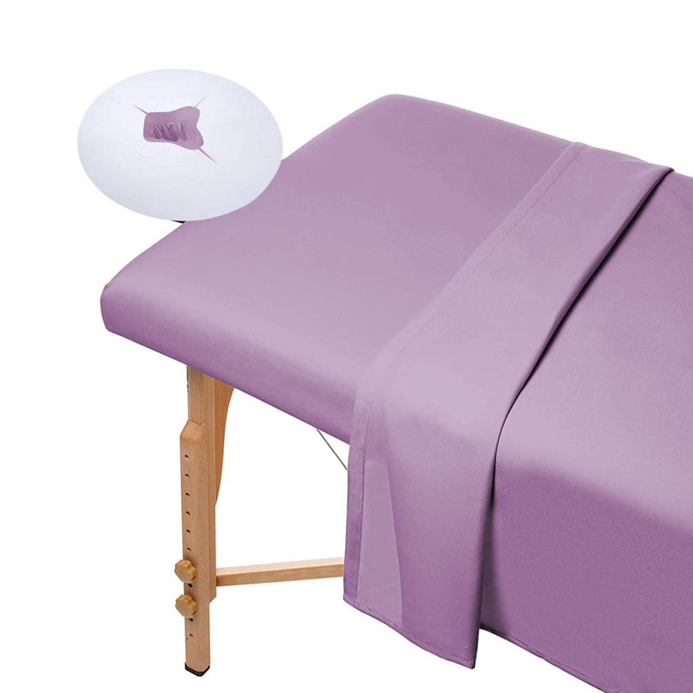 DOITOOL Disposable Face Cradle Covers - 200Pcs Breathable Massage Headrest Mat with Face Hole for Spa & Salon | Towel Turban Massage Pillow Covers for Facial, Massage Therapy & Salon Hygiene