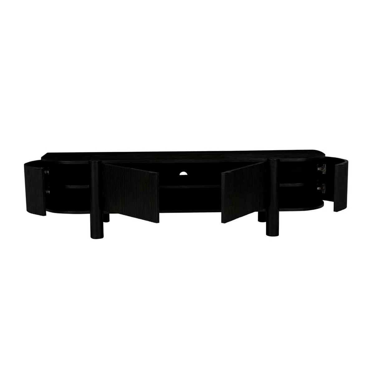 Artie Ripple Entertainment Unit - Modern TV Stand with Storage Shelves for Living Room, Bedroom & Home Theater Setup