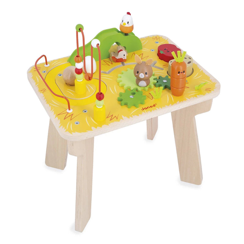 Wooden Farm Activity Table for Kids - Montessori Learning Toy with Animal Figures - Perfect for Pretend Play, Early Education & Toddler Development