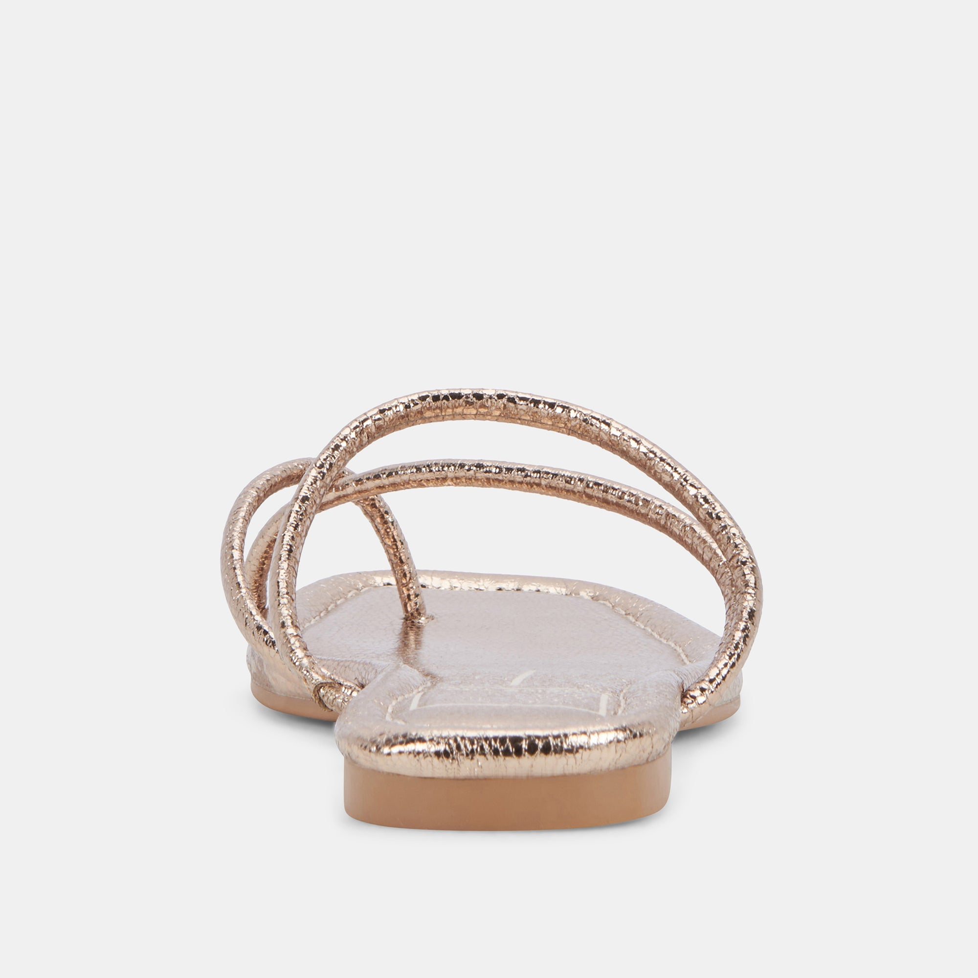 LEANNA Women's Sandals - Dark Gold Crackled Stella Design | Comfortable & Stylish for Summer, Beach, and Casual Outings