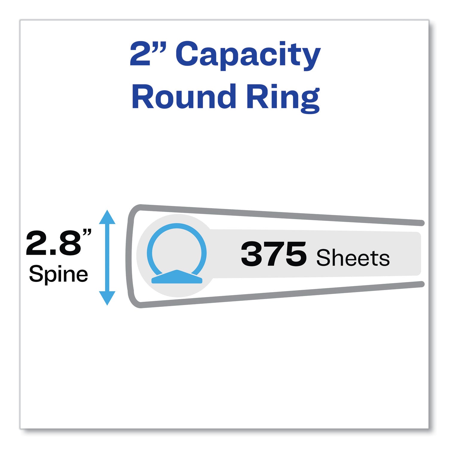 Avery® Economy 3-Ring Binder with Round Rings - 2
