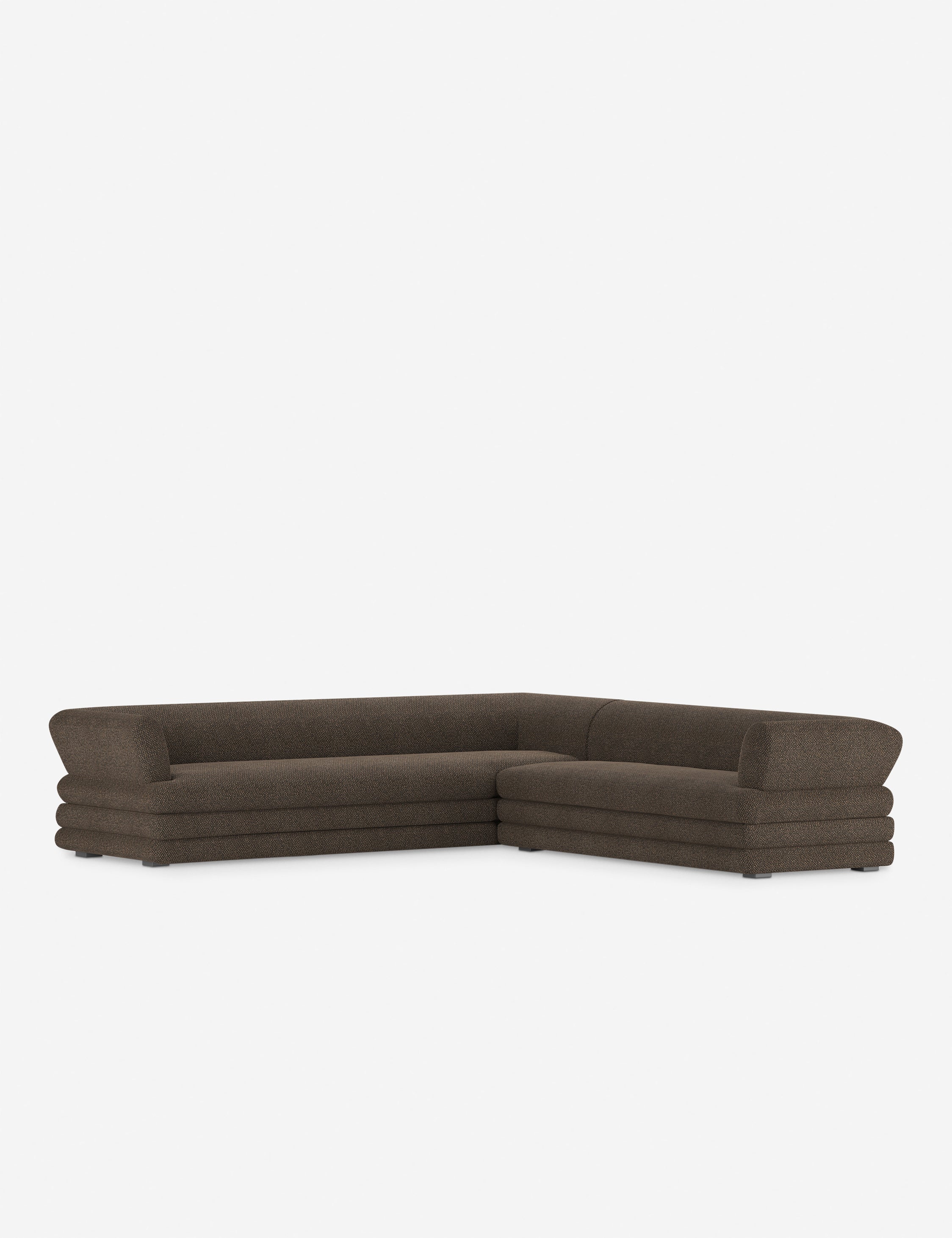 Babs Corner Sectional Sofa by Sarah Sherman Samuel - Modern L-Shaped Couch for Living Room, Lounge & Family Room - Comfortable Fabric Upholstery Sofa Set for Home Decor