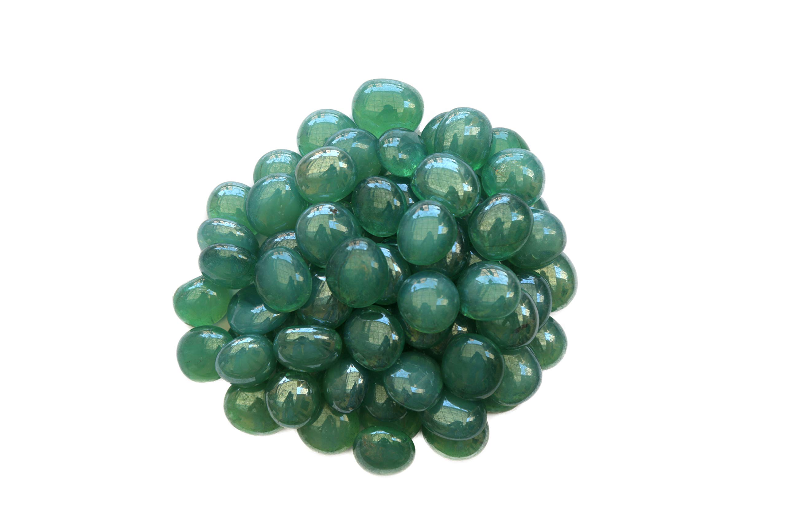 Light Blue Gemstones for Vases, Aquariums & Centerpieces | Natural Teal Marbles & Pebbles for Home Decor, Floral Arrangements & Fish Tank Decorations | 4.5 lbs Bulk Decorative Stones for DIY Crafts & Wedding Decor