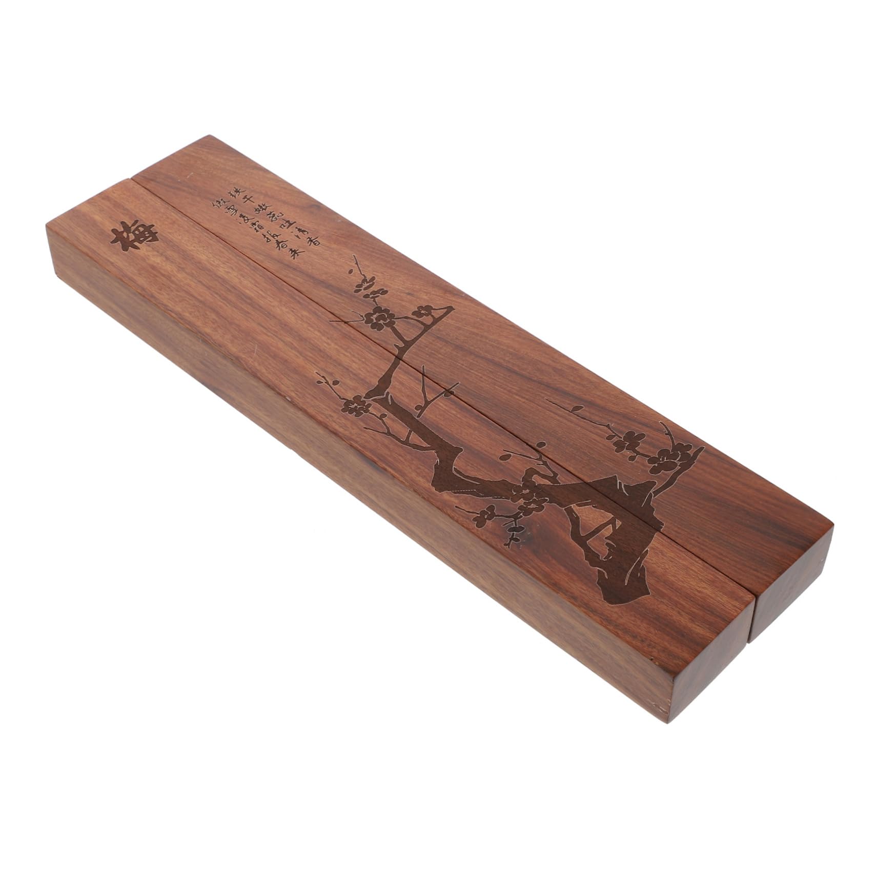 Balacoo 4-Piece Wooden Calligraphy Paperweights - Traditional Chinese Town Ruler Design for Drawing, Writing & Office Desk Decor - Perfect for Artists, Calligraphers & Stationery Lovers