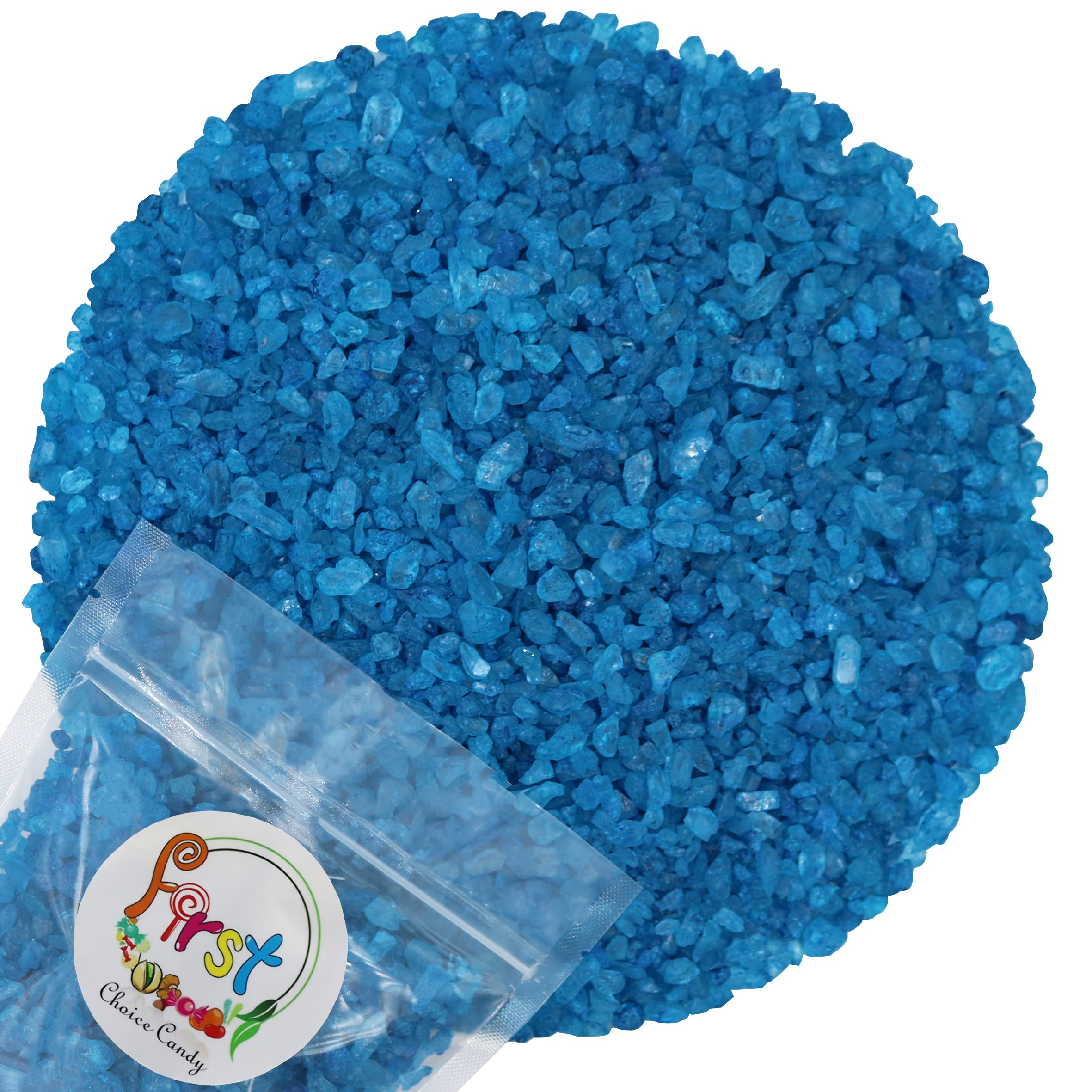 Blue Raspberry Rock Candy Crystals 2lb Bulk - Party & Baking Decor