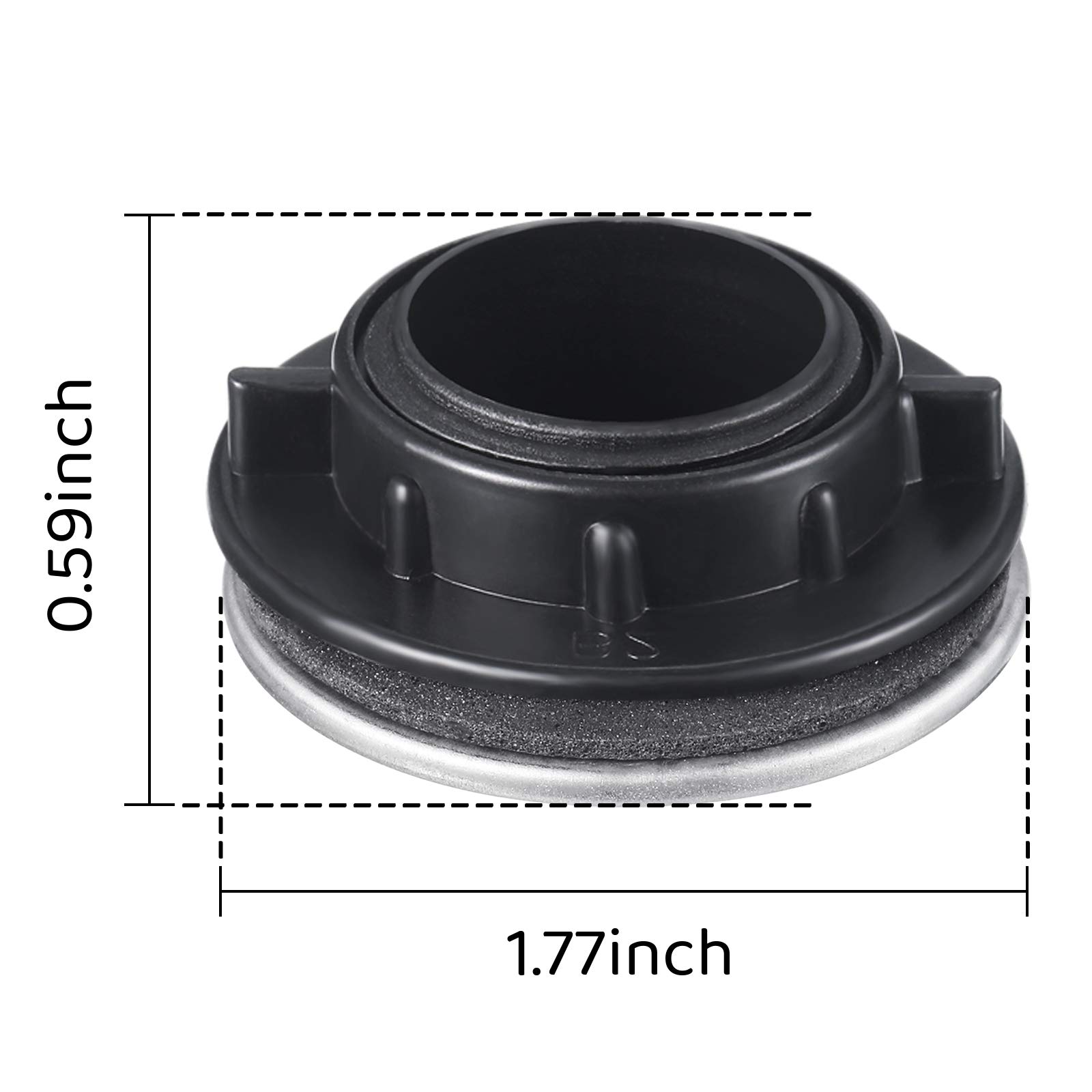 Stainless Steel Sink Tap Hole Cover - 3 Pack (0.55 Inch Height) for Kitchen Faucet - Perfect for Sealing Unused Sink Holes, Preventing Water Splashes and Debris