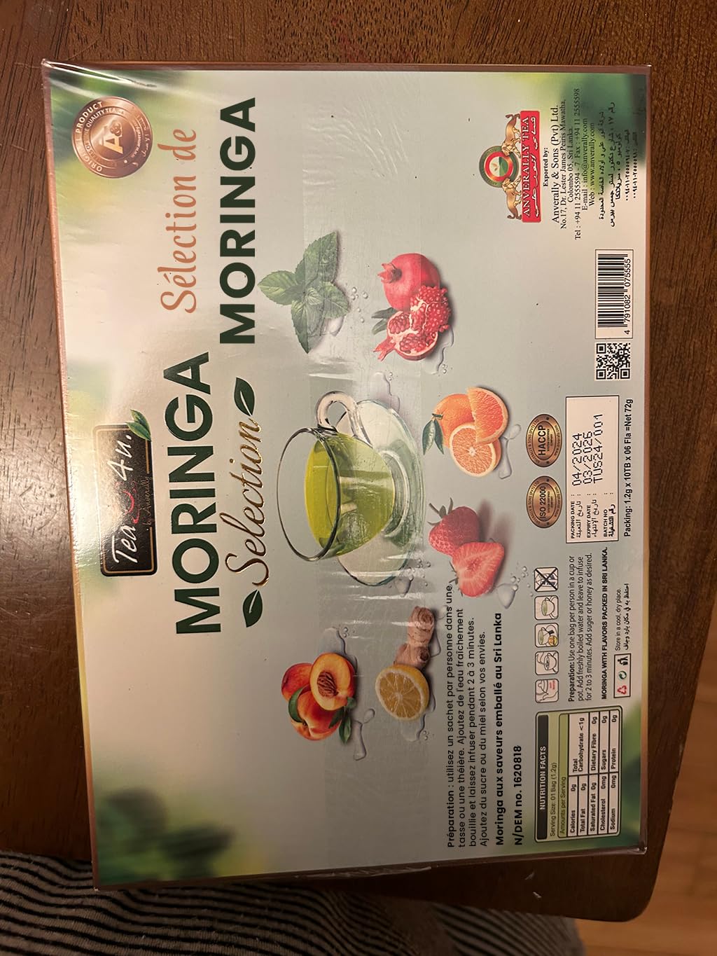 Organic Moringa Oleifera Energy Tea Bags - 25 Count, Natural Flavorful Blended Herbal Tea with Freshness & Distinct Taste | Boost Energy, Focus & Wellness | Perfect for Morning, Afternoon & Office Use
