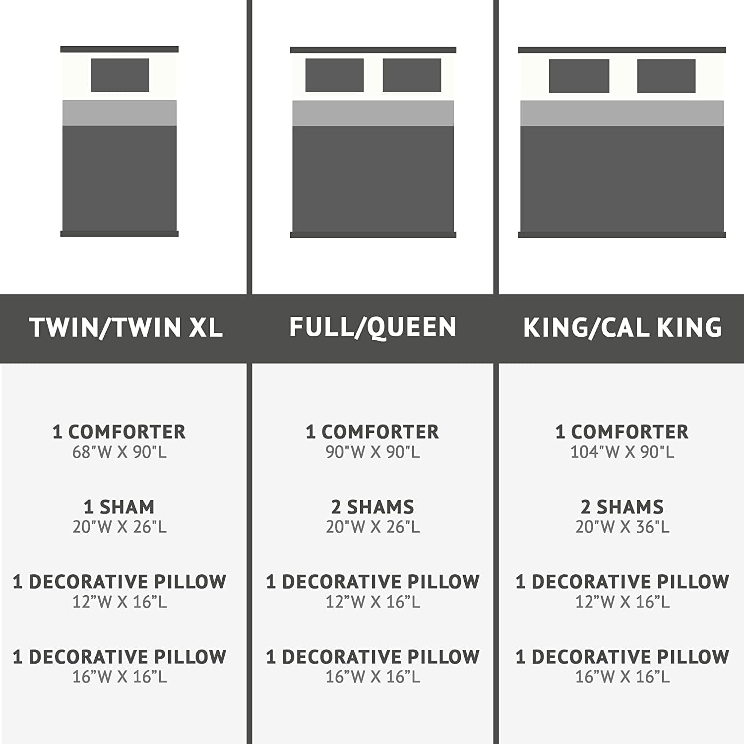 Premium Raina Comforter Set - Full/Queen Size, Soft Grey & Silver Bedding - Perfect for Master Bedroom, Guest Room & Cozy Home Decor