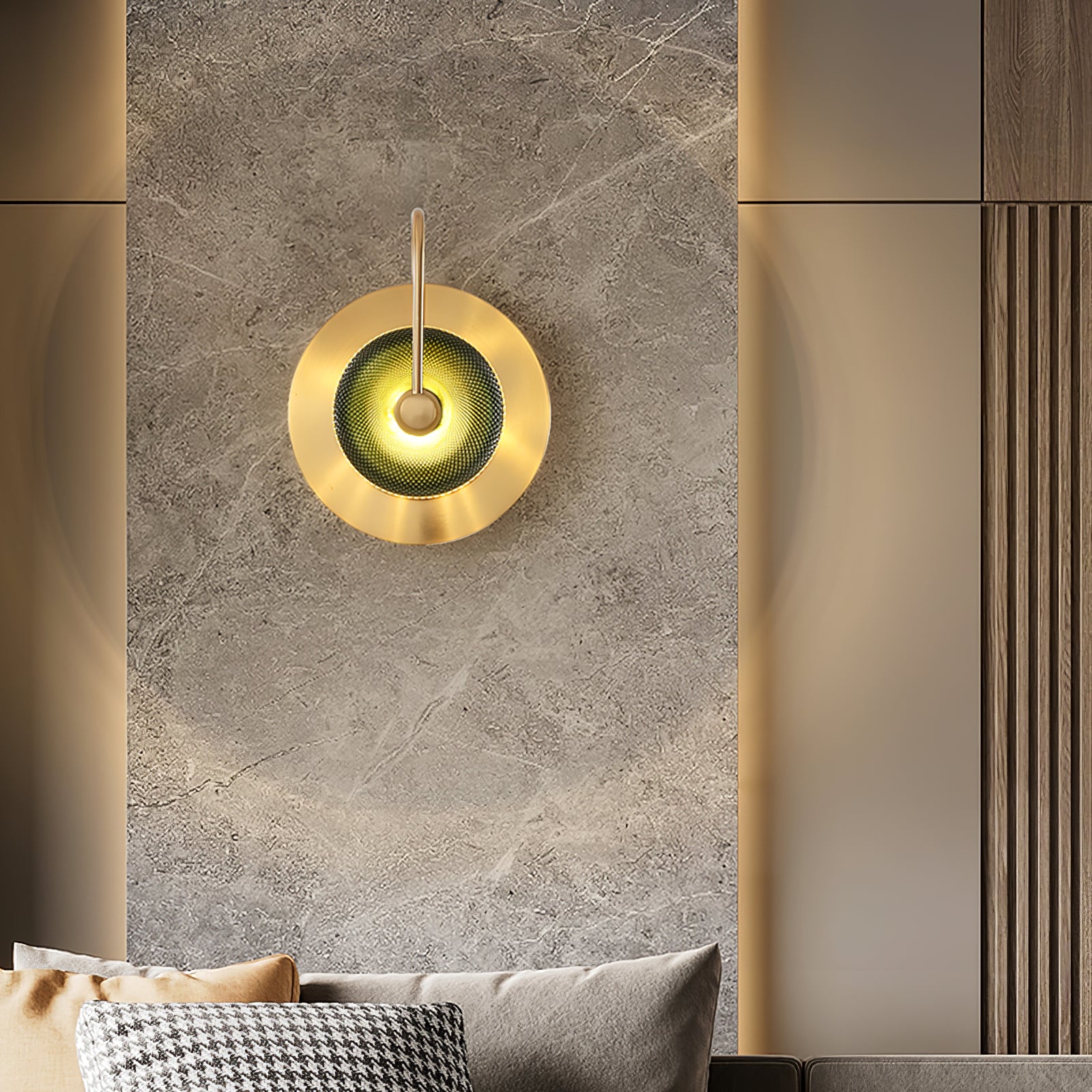Crystal Wall Sconce Light Fixture - Elegant Glass Sconce for Bedroom, Living Room, Hallway - Perfect for Home Decor and Ambient Lighting