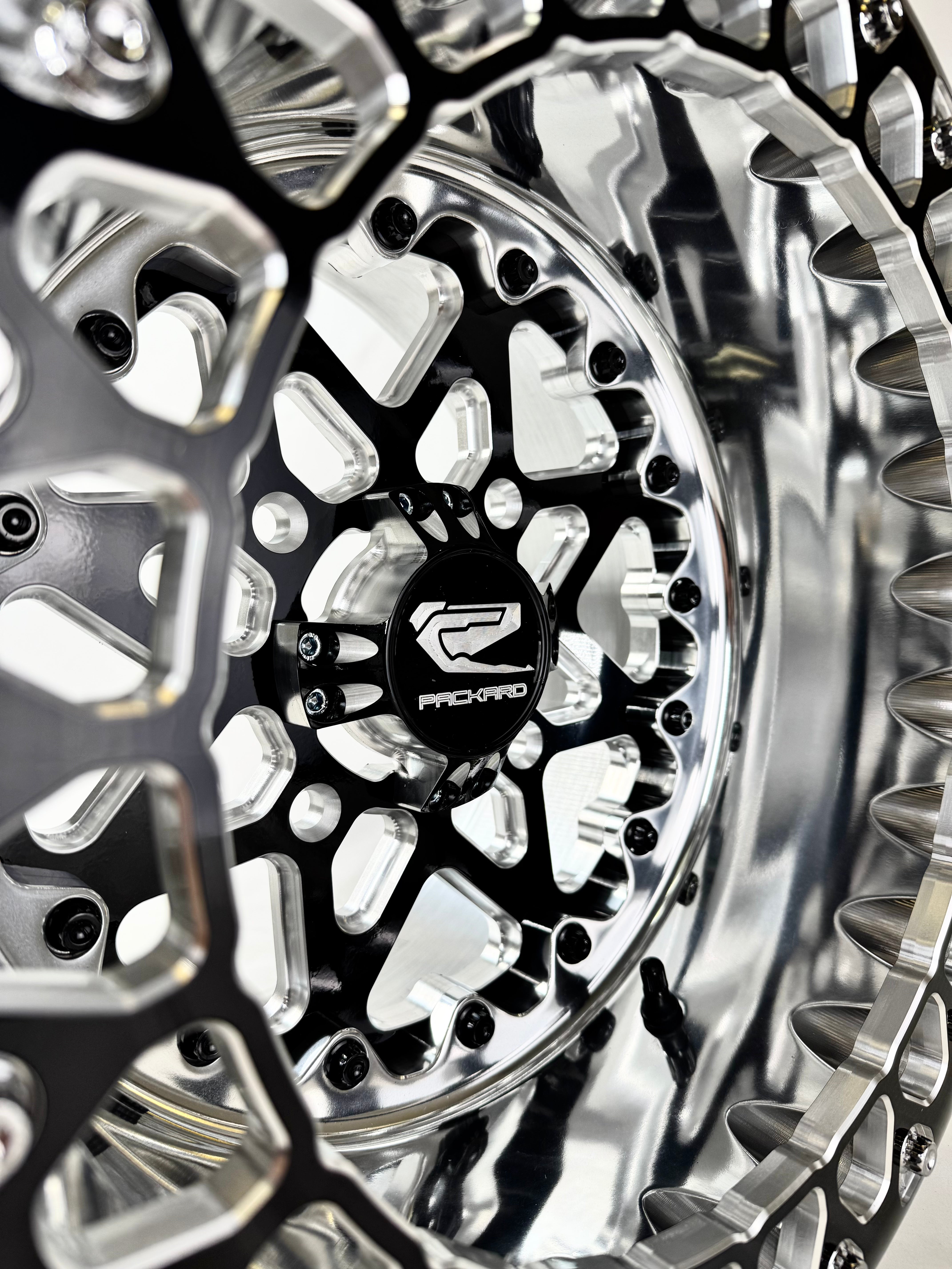 V2 Super Star FF Forged Polished Beadlock Wheels - Gloss Black Finish | High-Performance Off-Road & Street Racing Rims for Trucks & SUVs