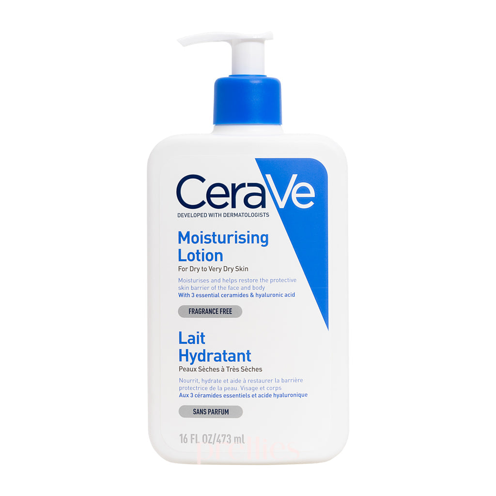 CeraVe Moisturizing Lotion 16oz | Daily Face & Body Moisturizer for Dry Skin | Fragrance-Free & Non-Comedogenic | Dermatologist Recommended Skincare for Hydration & Repair | Perfect for Morning & Night Routine