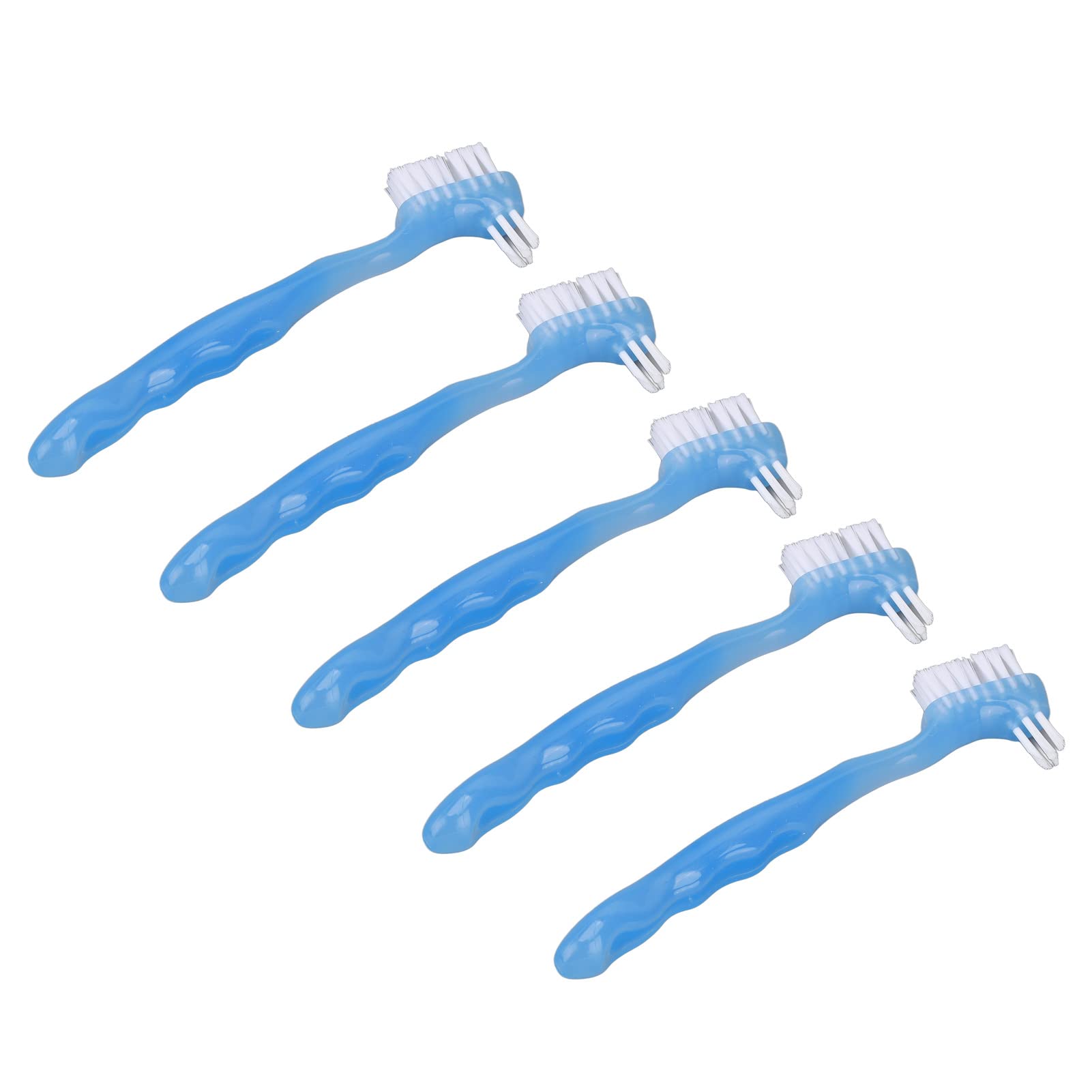 Denture Brush - Double Sided False Teeth Cleaner with Soft Bristles for Plaque Removal | Gentle Dental Care for Seniors | Perfect for Daily Oral Hygiene & Denture Maintenance