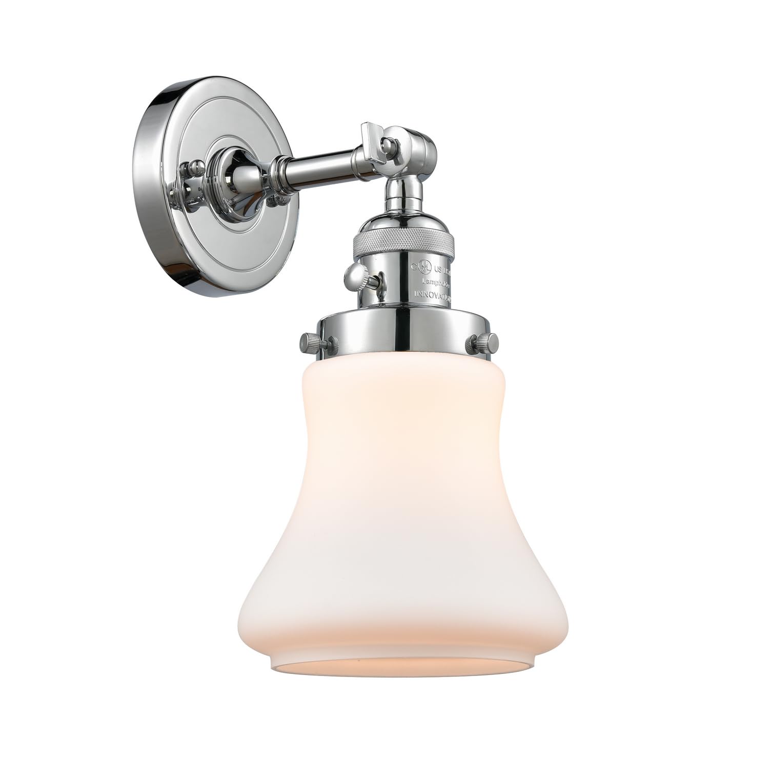 Innovations 203SW-PC-G191 Modern 1-Light Wall Sconce with High/Low/Off Switch in Polished Chrome Finish - Perfect for Bedroom, Hallway, and Living Room Lighting