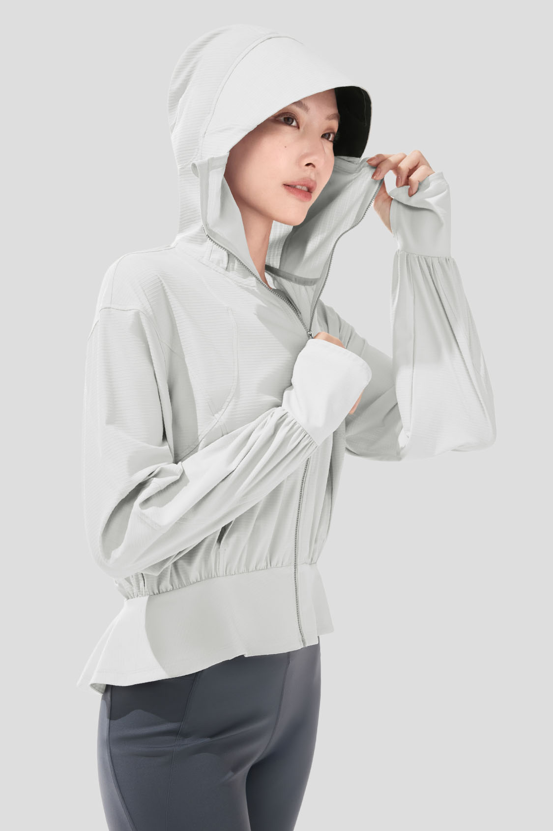 Women's UPF50+ Cooling Breathable Sun Jacket - Lightweight Short Sleeve UV Protection for Outdoor Activities, Hiking & Beach Wear