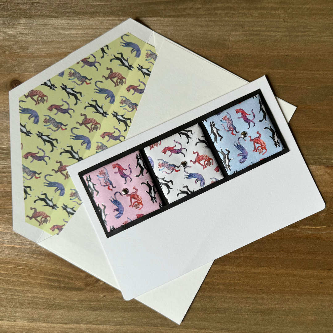 Funny Dancing Cats Holiday Greeting Card - Perfect for Christmas, Birthday, and Party Invitations - Cute Cat Lover Gift Idea