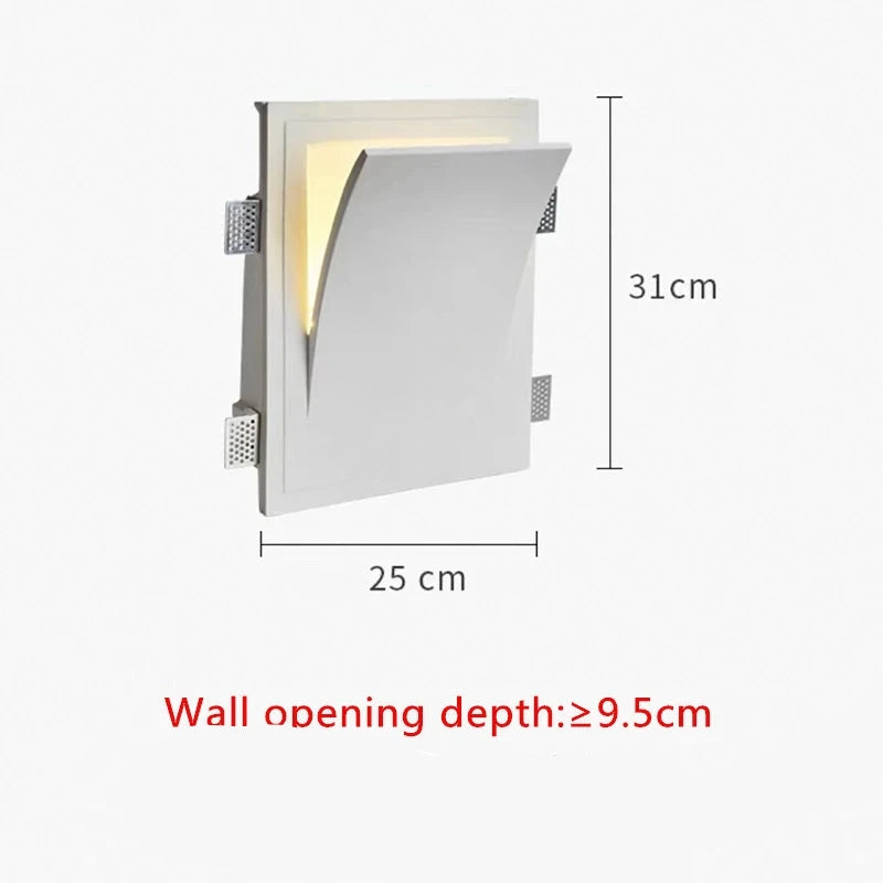 Minimalist Modern Wall Sconce Light - Set of 2, Dimmable LED Wall Lamp for Bedroom, Living Room, Hallway & Staircase Lighting