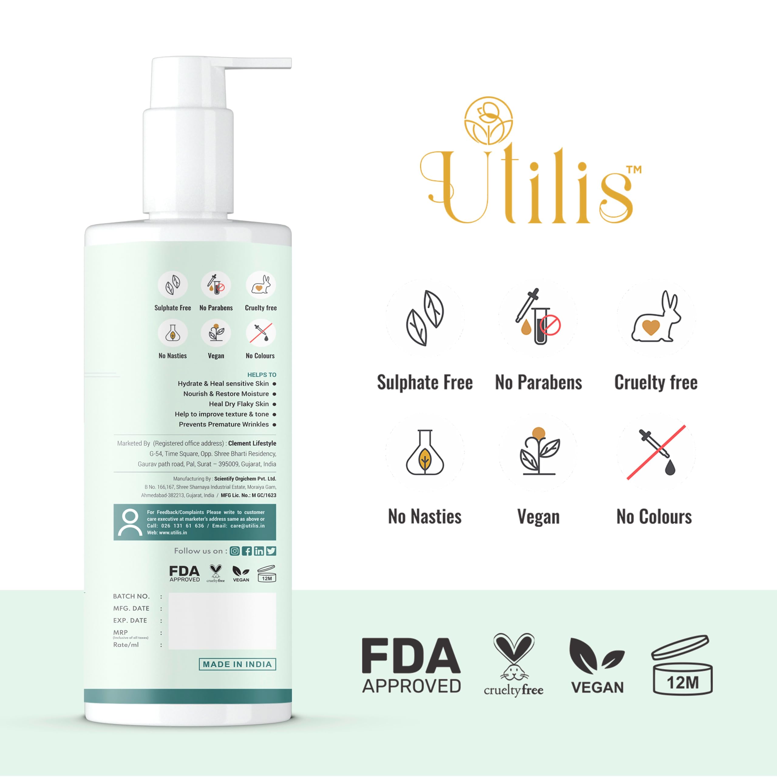 Pure Shea Butter Body Lotion with Rosehip, Maracuja & Chamomile Oil - Deep Hydration & Skin Brightening for All Skin Types | Tan Protection | Men & Women | 200ml (Pack of 2) | Perfect for Dry Skin Care, Daily Moisturizing & Post-Sun Recovery