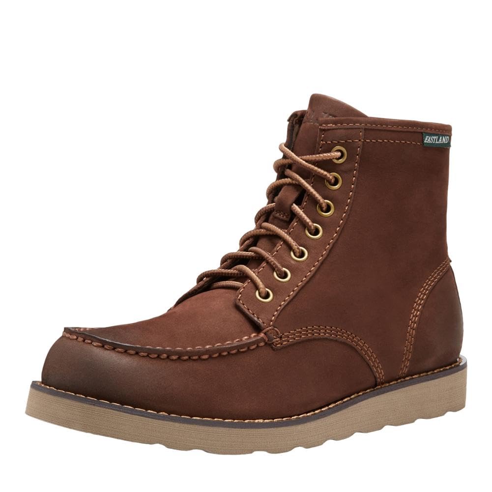 Eastland Men's Lumber Up Leather Fashion Boots - Waterproof Hiking & Outdoor Work Boots for Men - Comfortable Casual Winter Boots for Walking, Camping and Everyday Wear