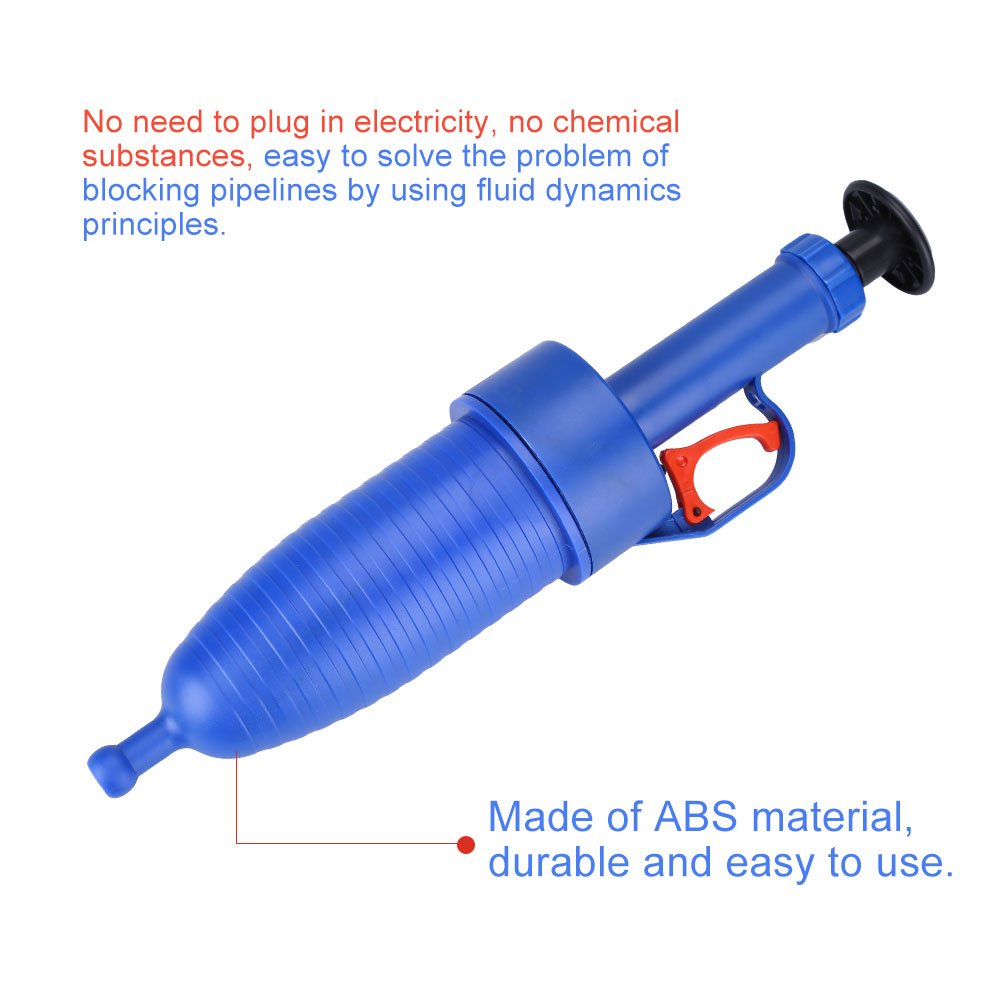 Powerful Suction Plunger - Heavy Duty Toilet Clog Remover & Drain Cleaner for Sink, Bathtub, Shower - Unclogs Stubborn Blockages Fast (Home & Commercial Use)