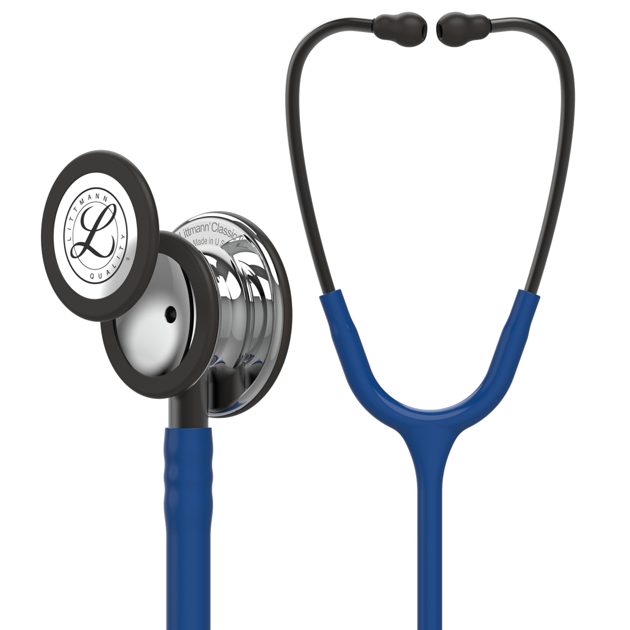 3M Littmann Classic III Monitoring Stethoscope - 5863 Model - 2X Louder & Lighter - Stainless Steel Mirror Chestpiece - 27